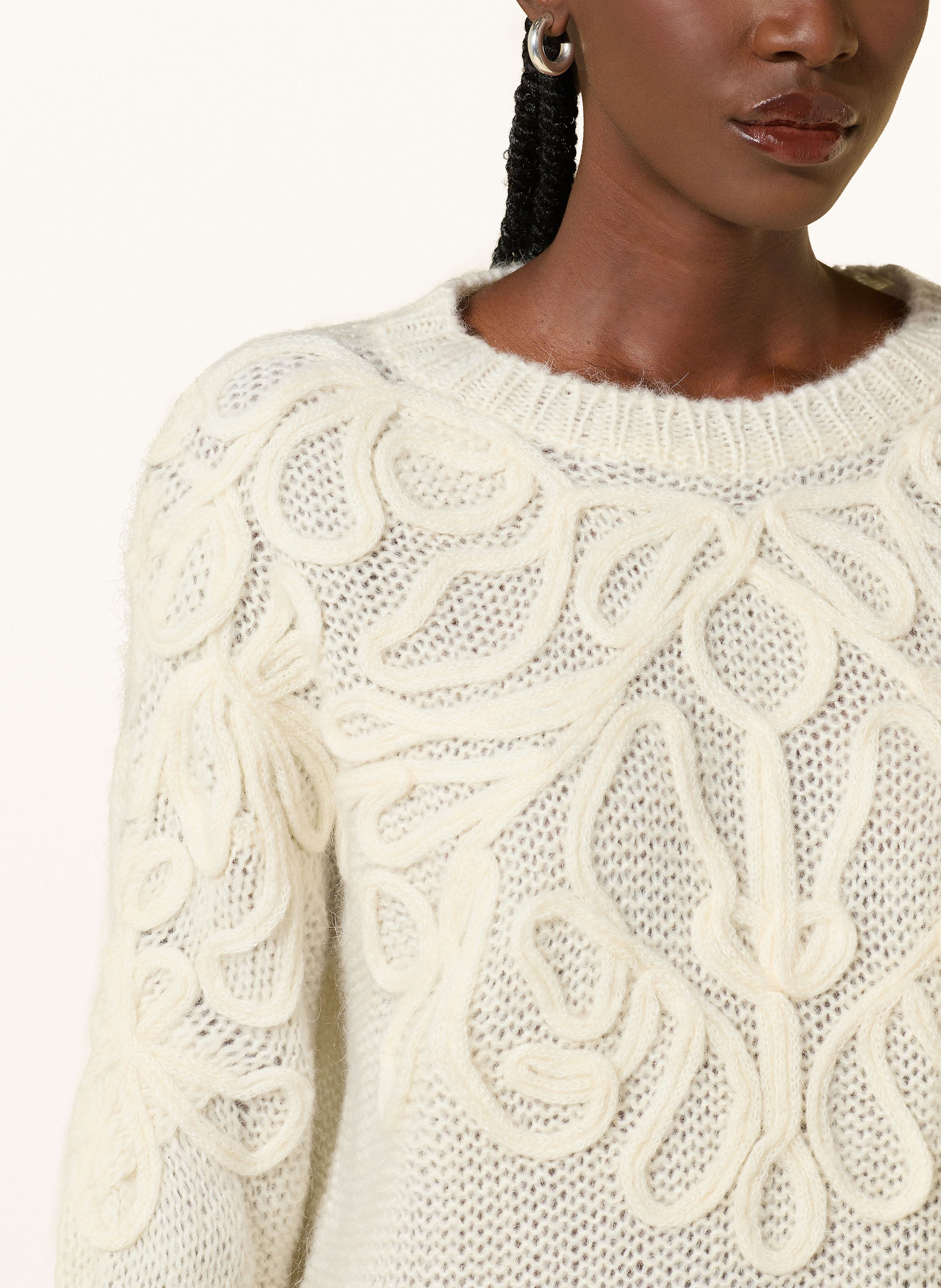 Thumbnail - Dondup Pullover Mit Mohair weiss