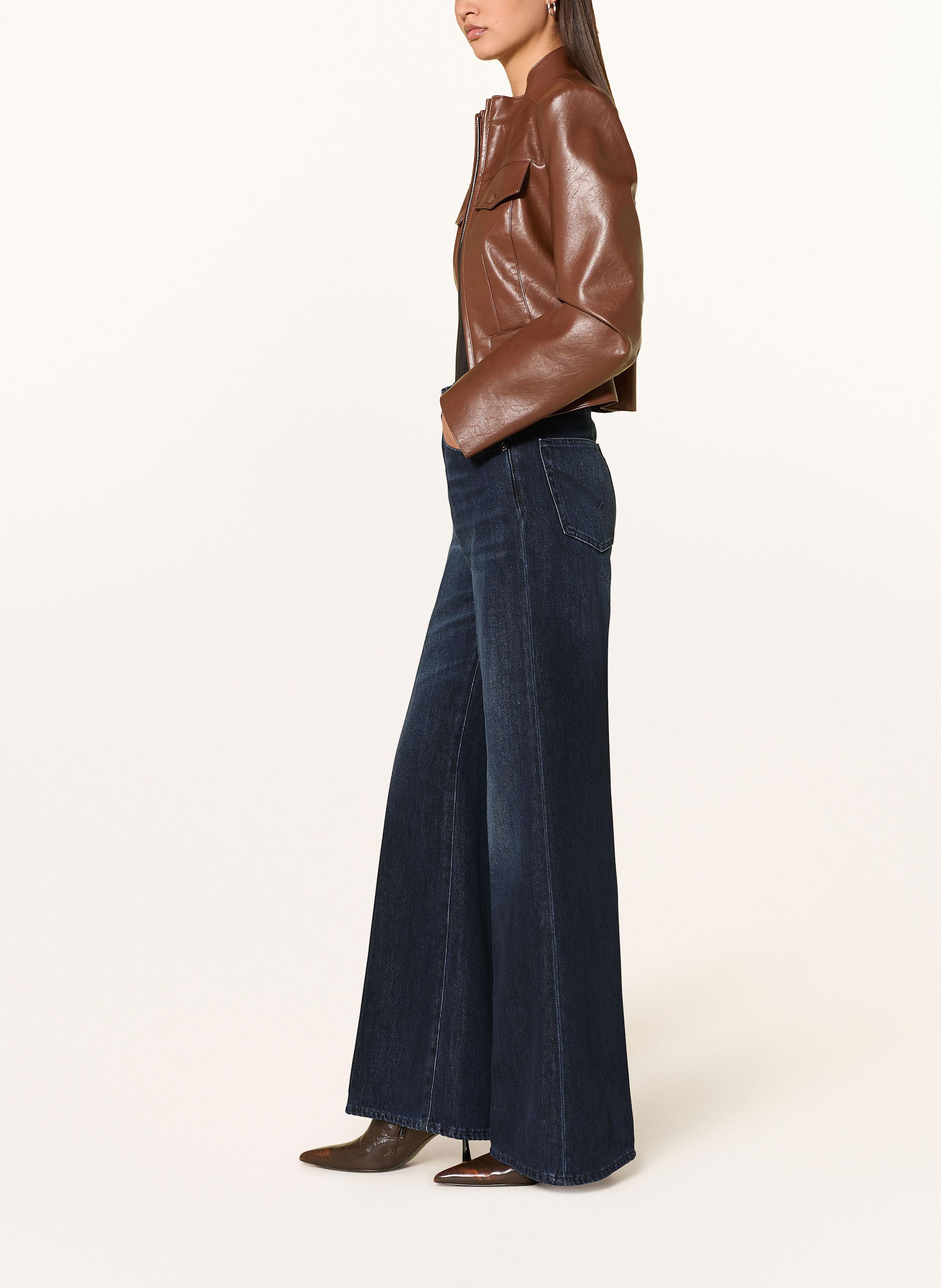 Thumbnail - Dondup Wide Leg Jeans Amber blau