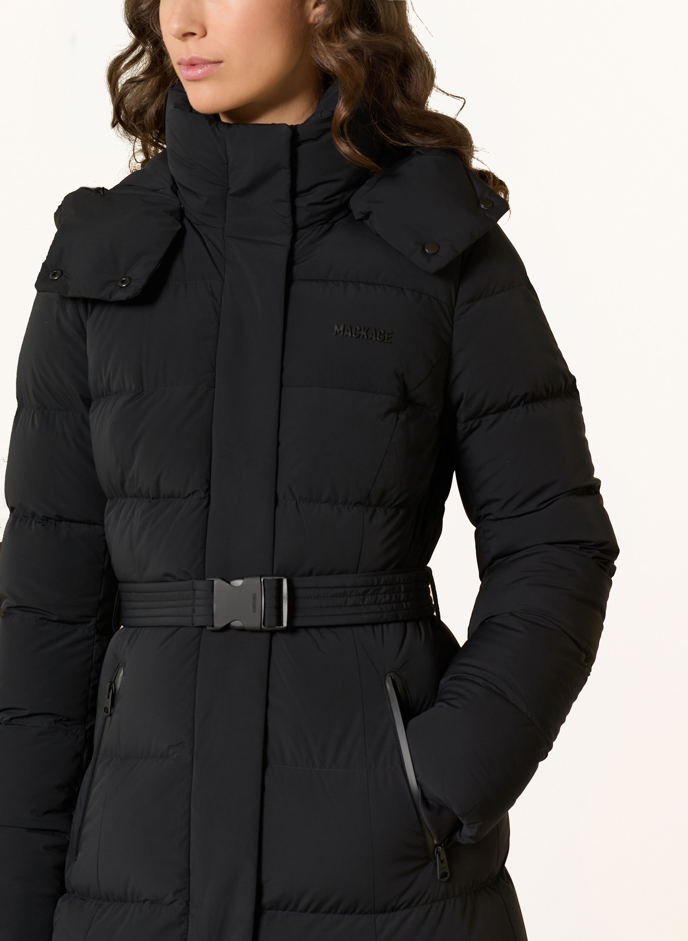 Thumbnail - Mackage Daunenmantel Calina-City schwarz