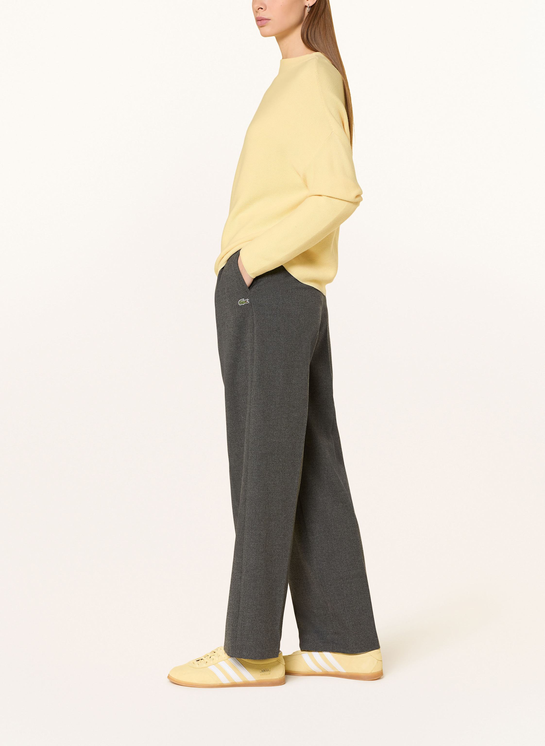 Thumbnail - Lacoste Marlenehose Aus Flanell grau