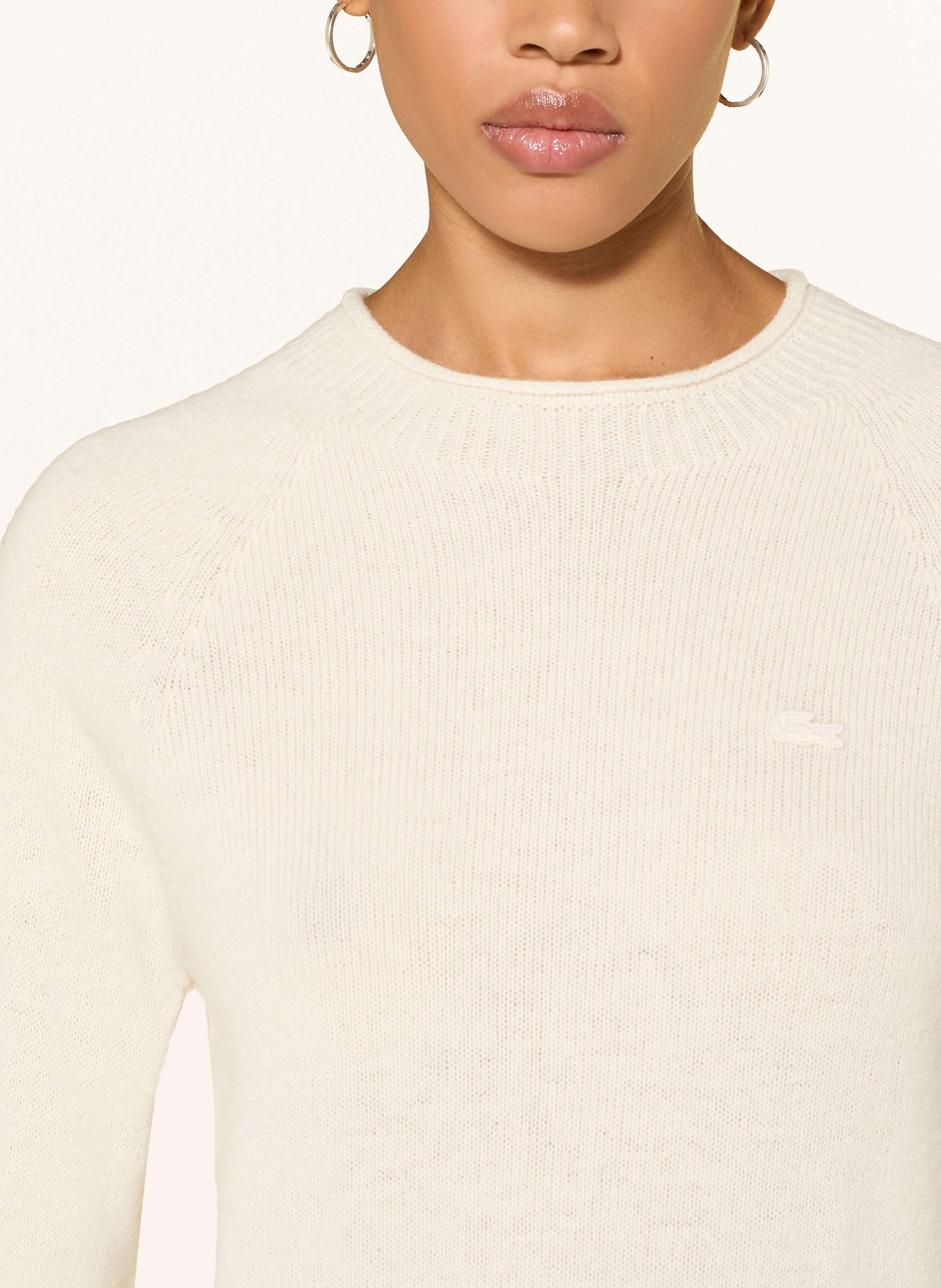 Thumbnail - Lacoste Pullover weiss