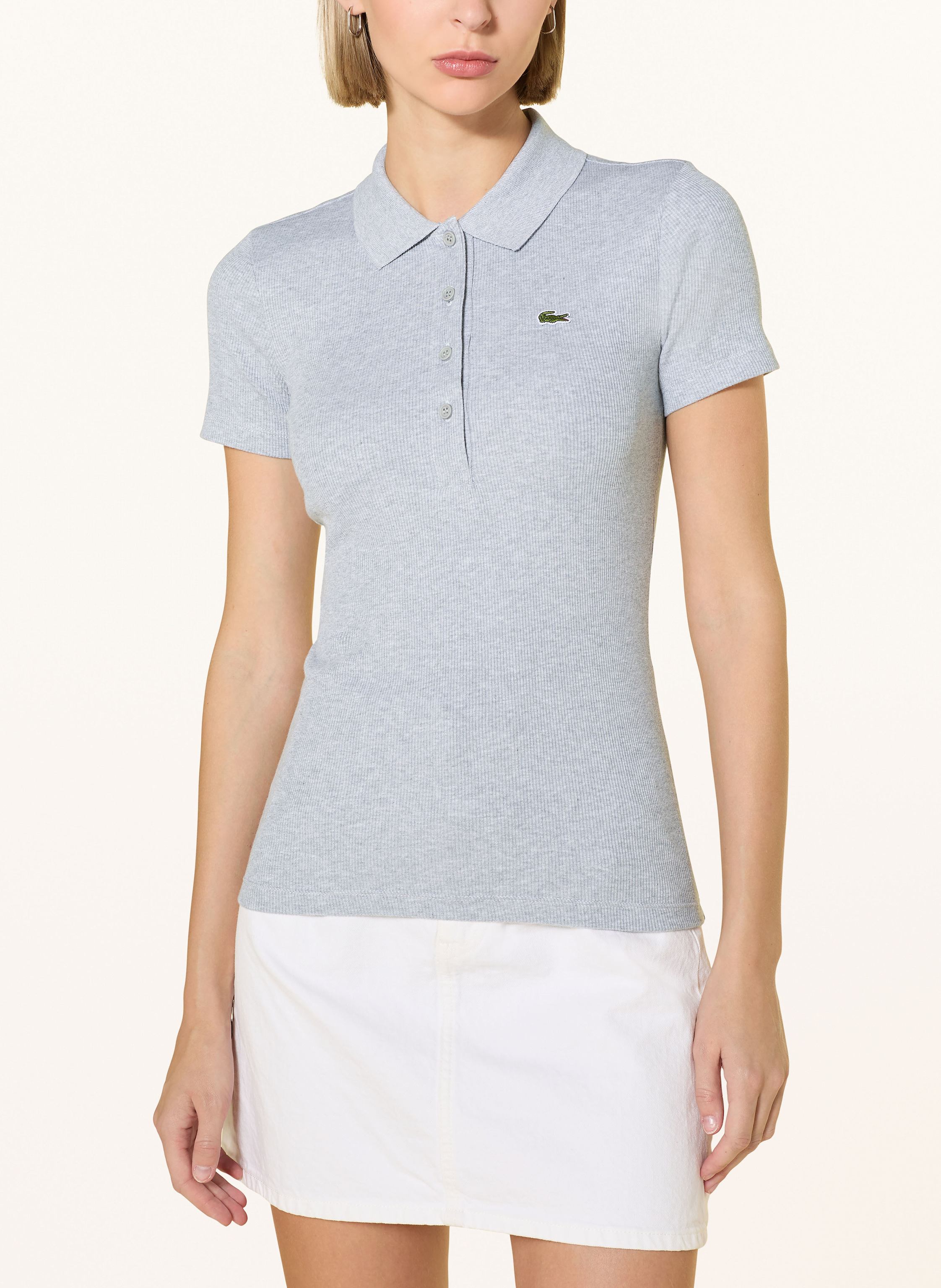 Thumbnail - Lacoste Jersey-Poloshirt grau