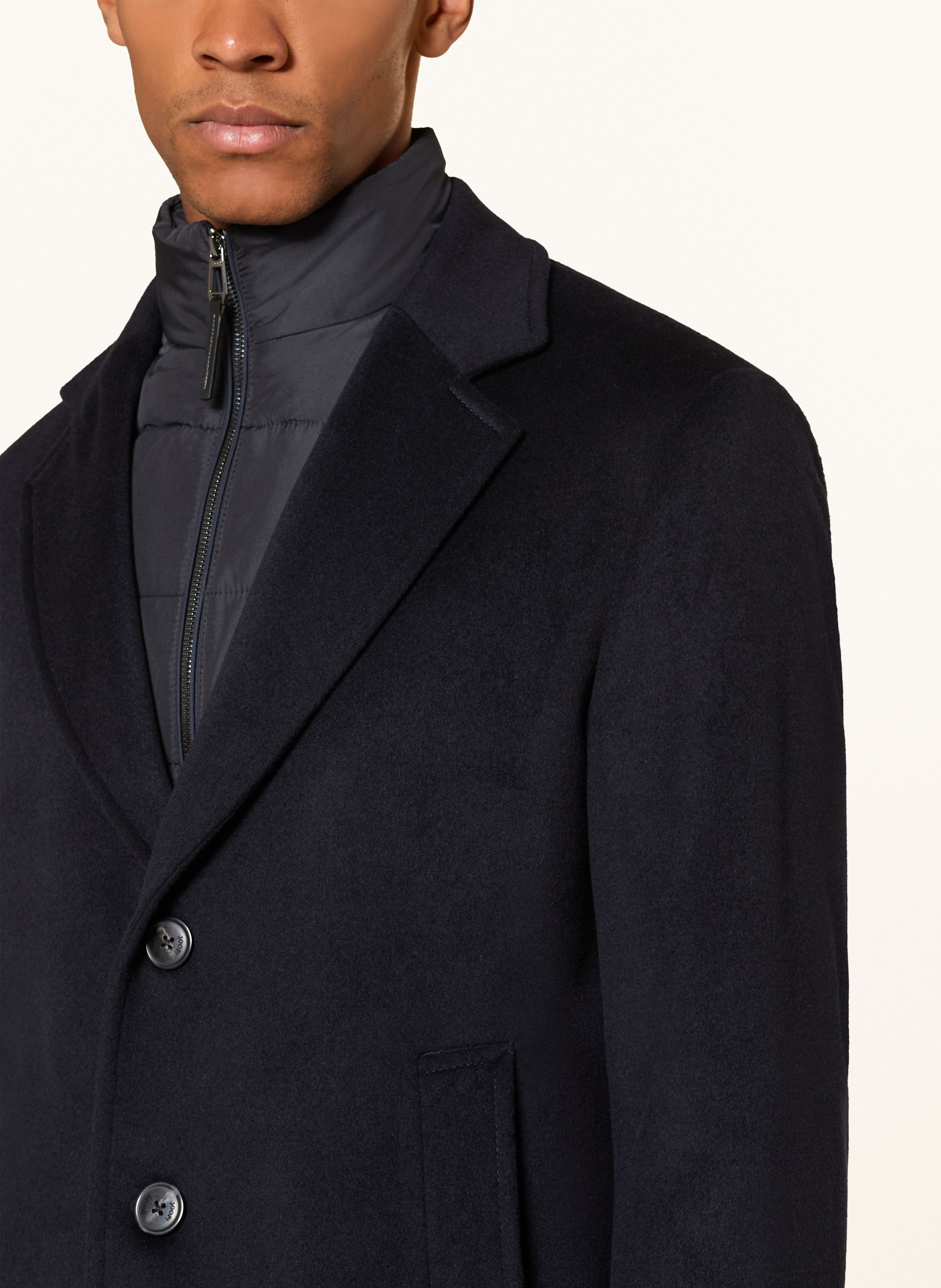 Thumbnail - Joop! Wollmantel Morris Mit Herausnehmbarer Blende blau