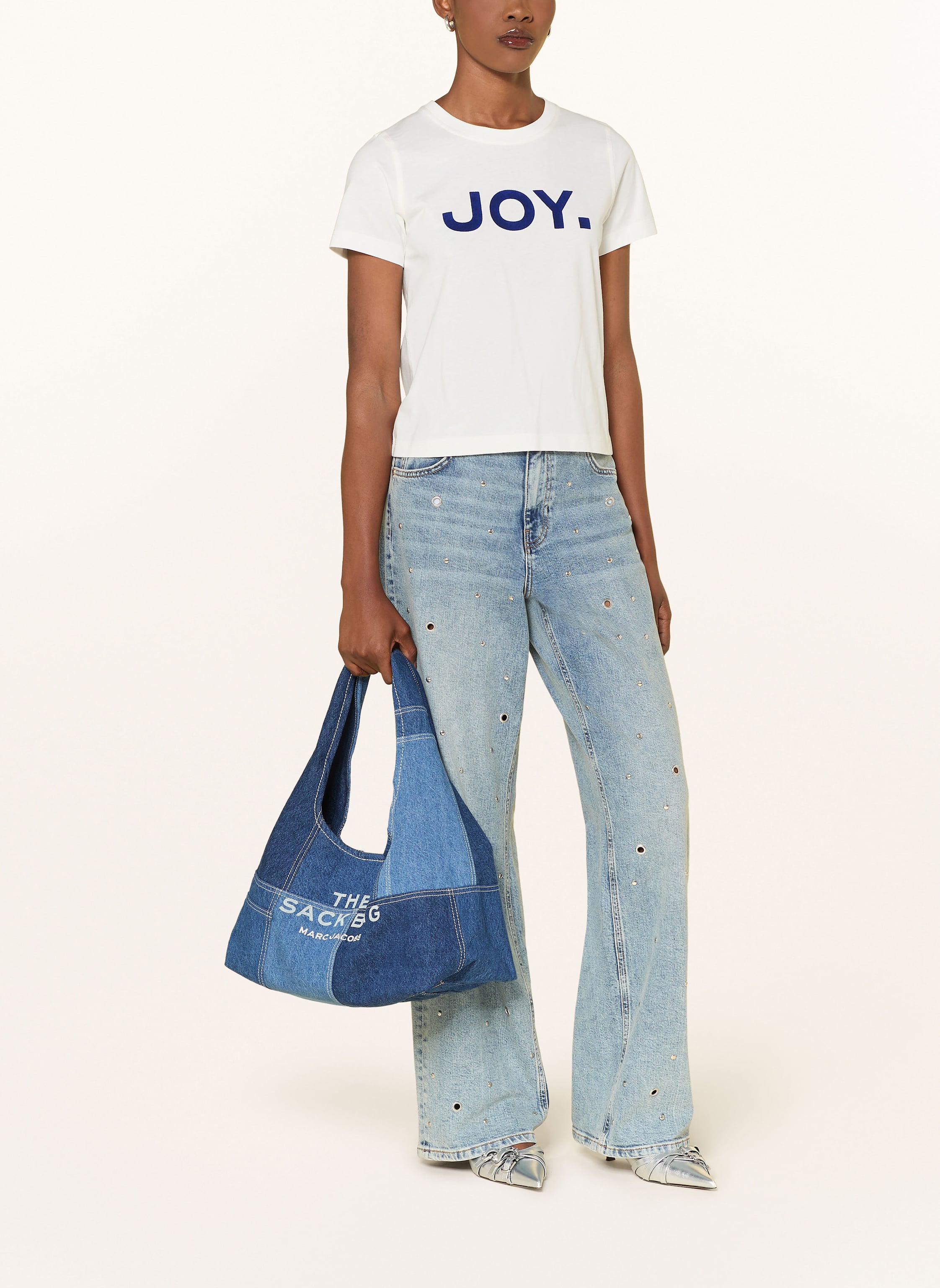 Thumbnail - Marc Jacobs Schultertasche The Sack Bag Mit Pouch blau