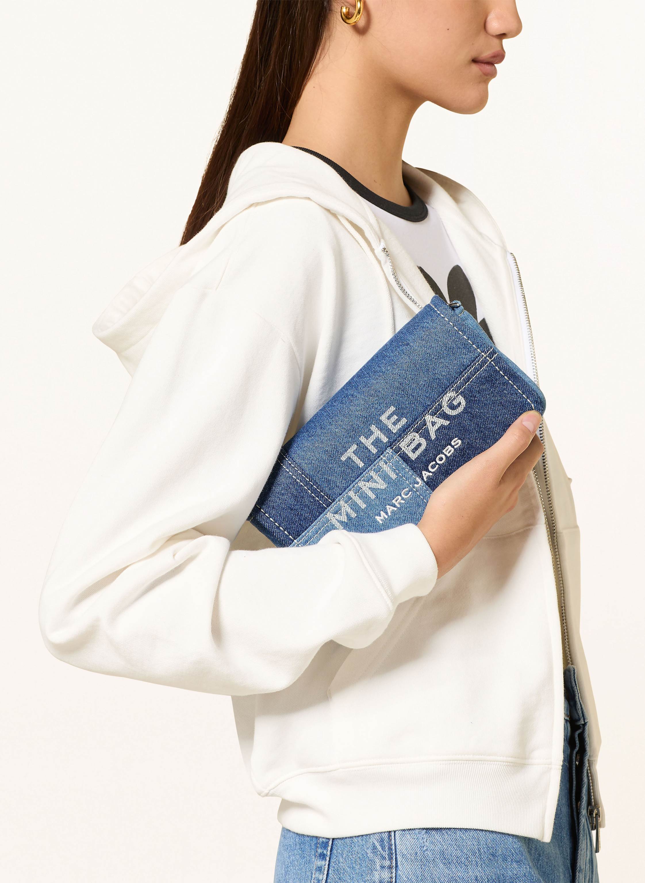 Thumbnail - Marc Jacobs Umhängetasche The Denim Mini Bag blau