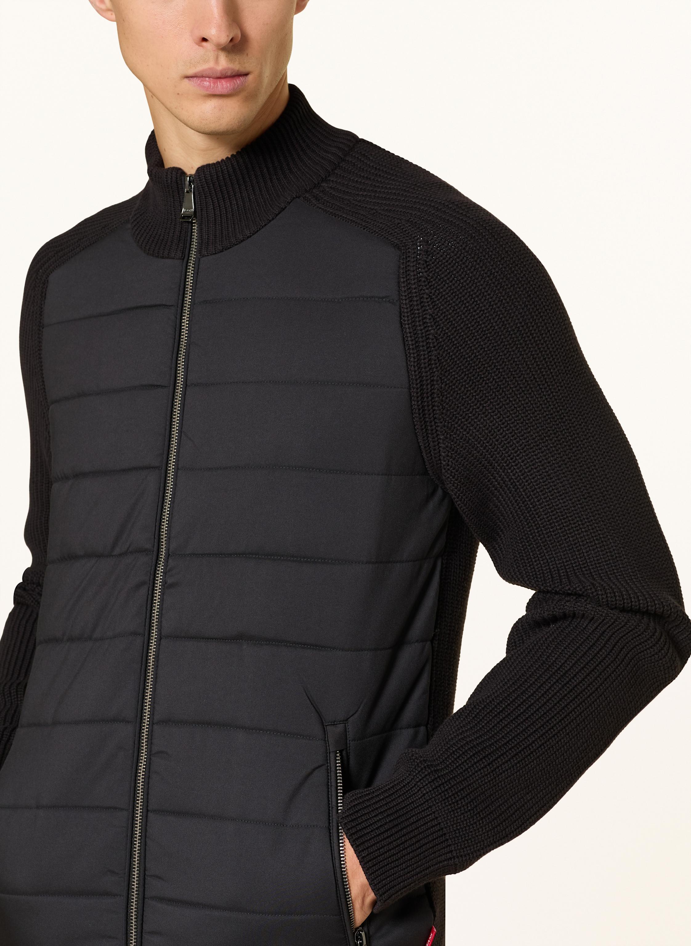 Thumbnail - Joop! Jeans Strickjacke Nelior Im Materialmix schwarz