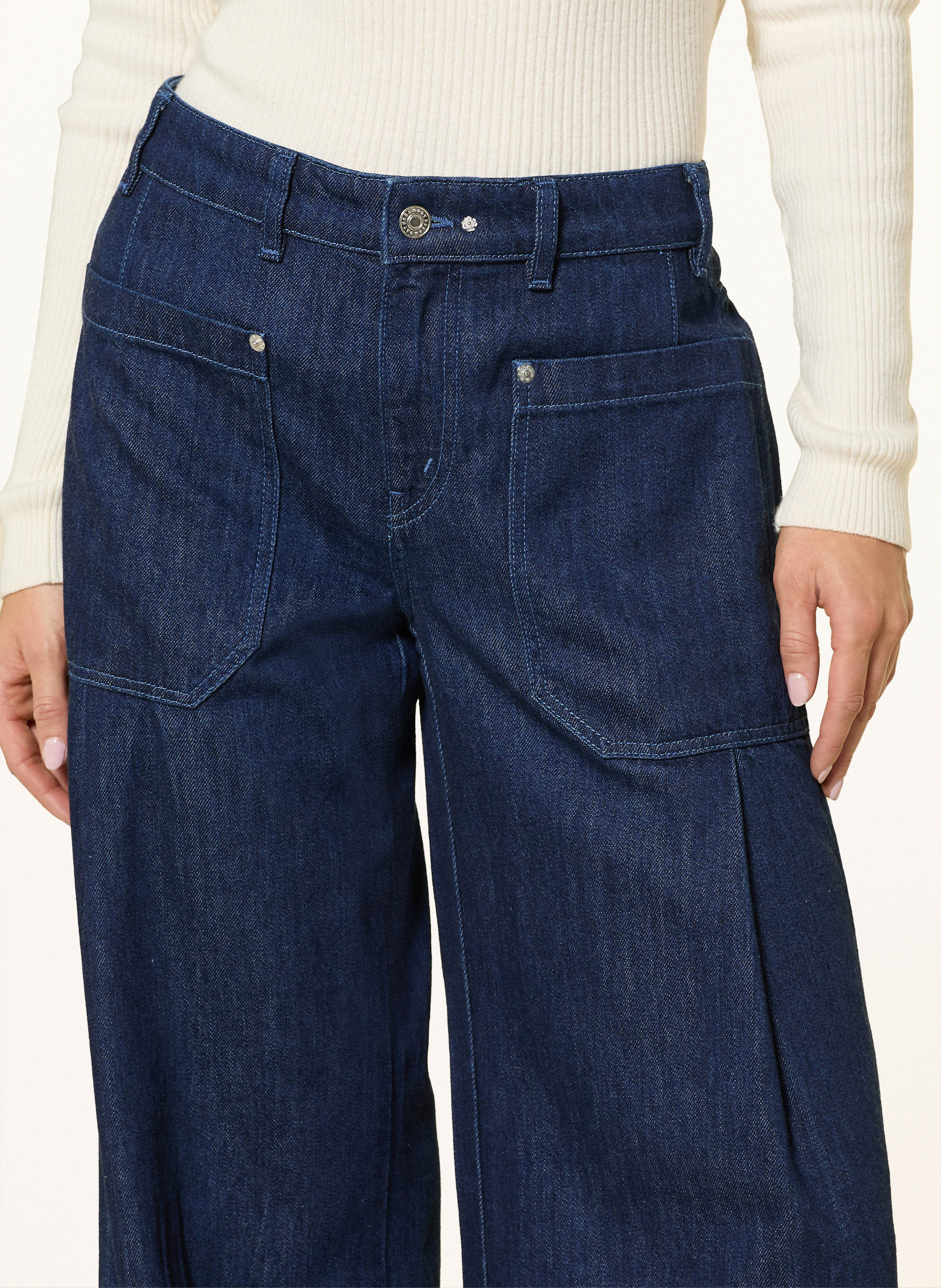 Thumbnail - Mac Daydream Wide Leg Jeans Portland blau