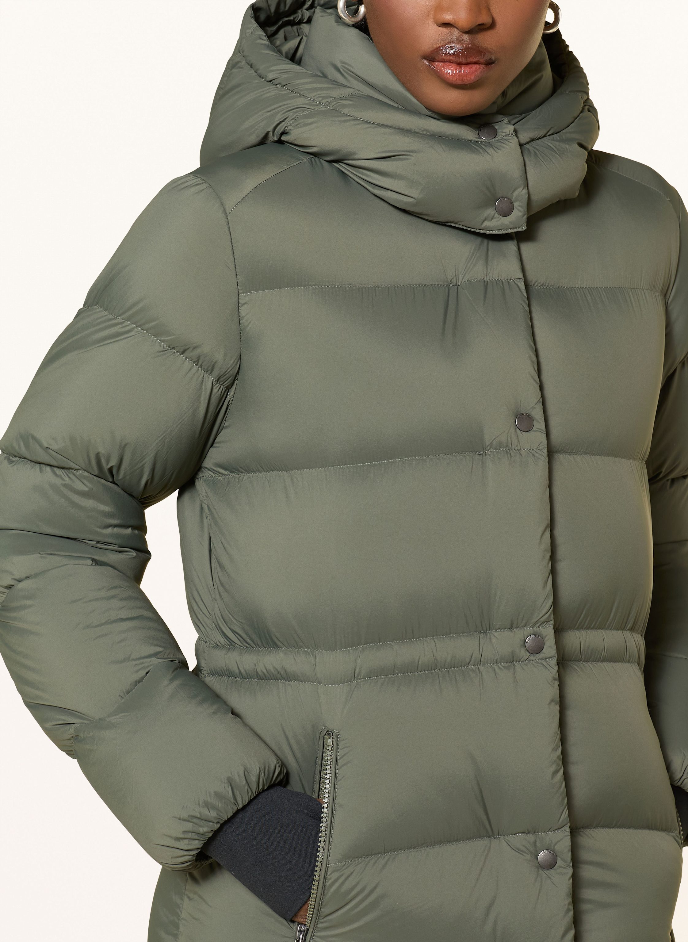 Thumbnail - Iq Studio Daunenmantel Mit Abnehmbarer Kapuze gruen