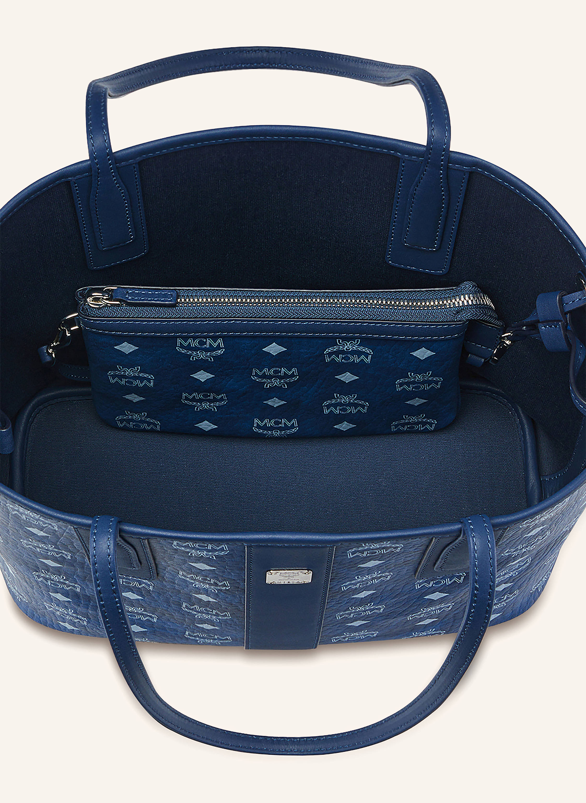 Thumbnail - Mcm Shopper Liz Mit Pouch blau
