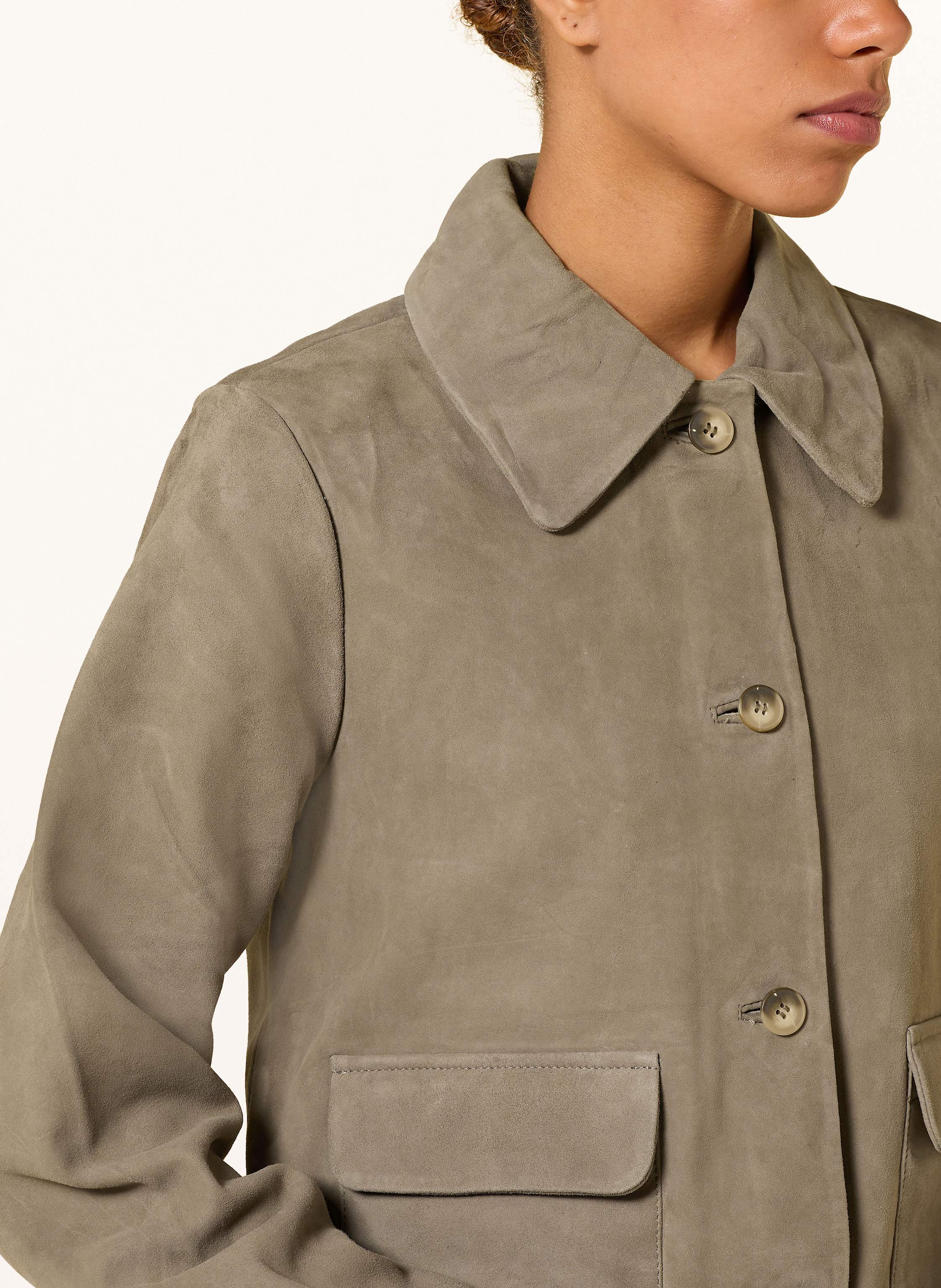 Thumbnail - Selected Femme Lederblazer gruen