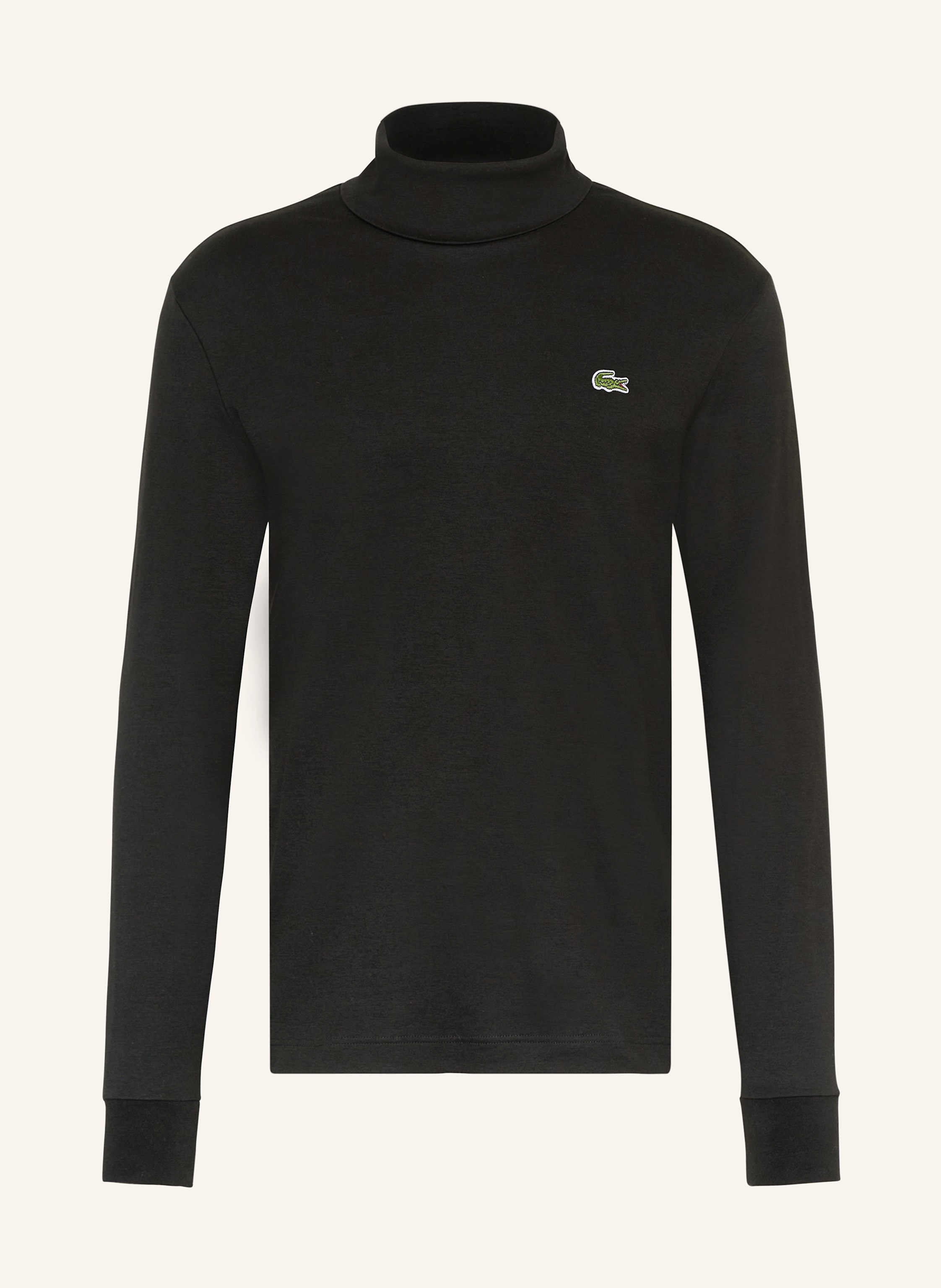 LACOSTE Rollkragenshirt in schwarz