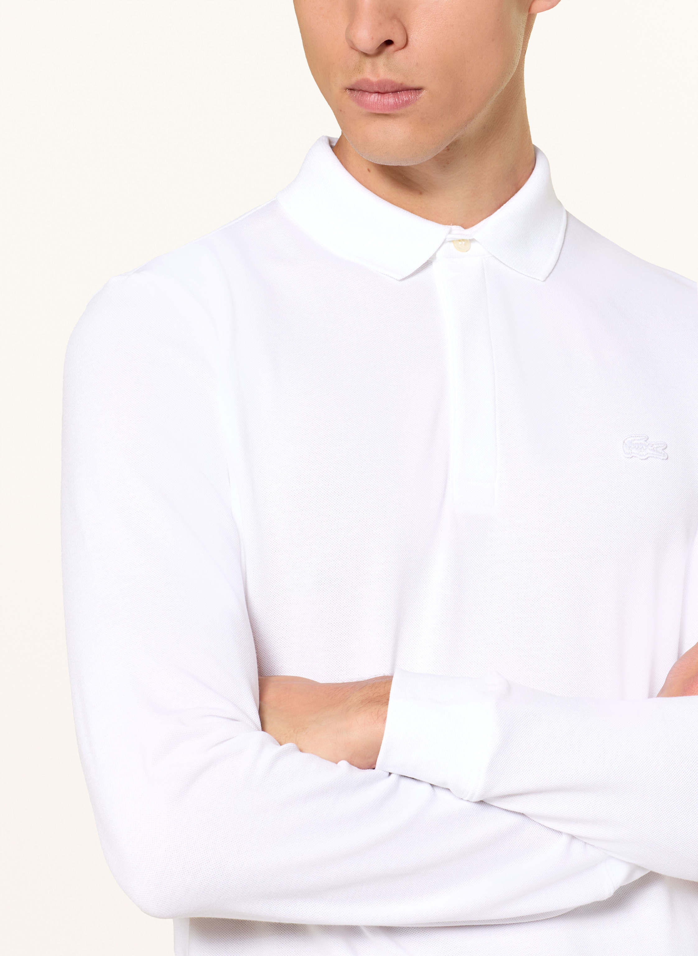 Thumbnail - Lacoste Piqué-Poloshirt Regular Fit weiss