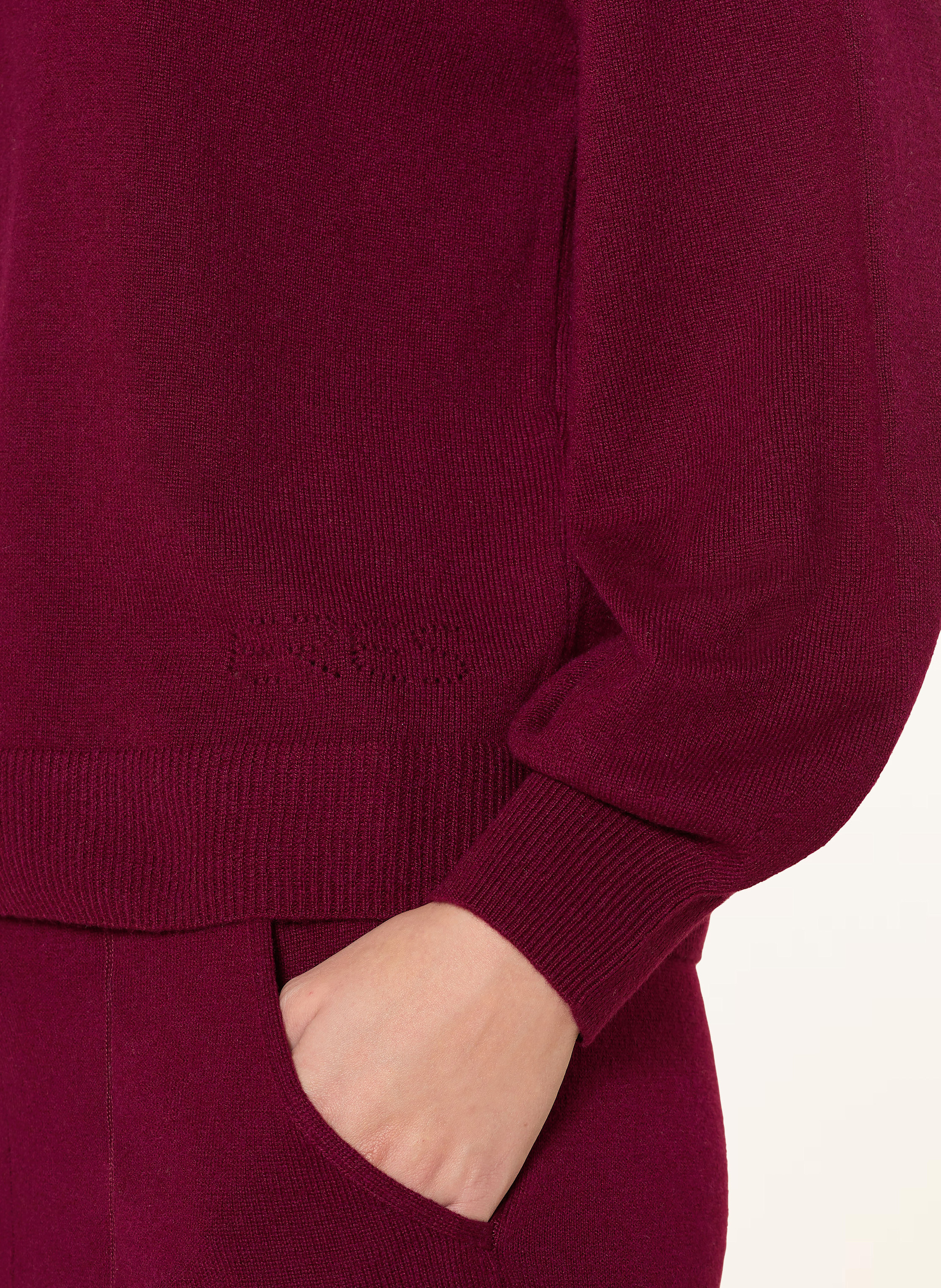 Thumbnail - Eres Lounge-Pullover Famous Mit Cashmere rot