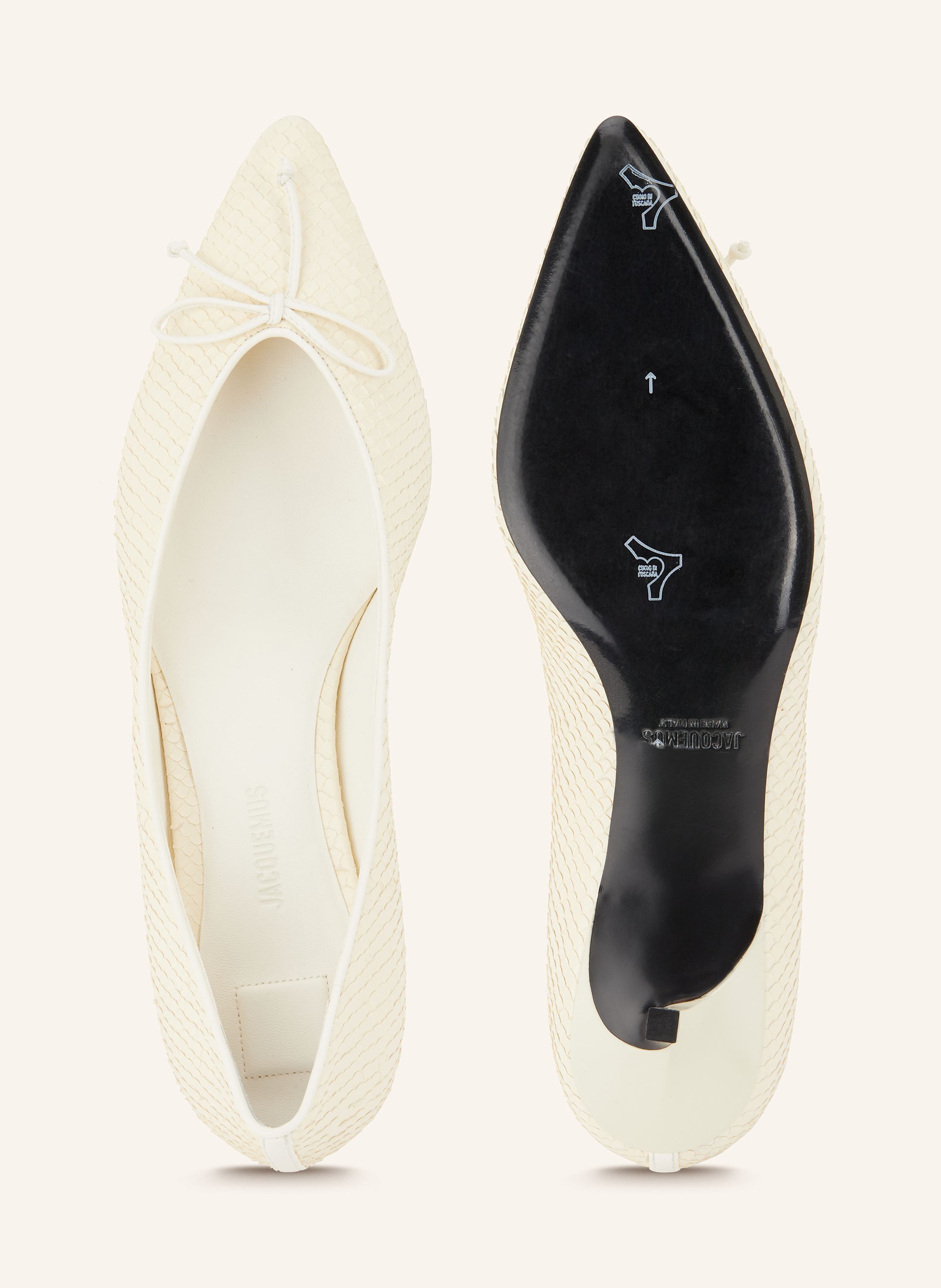 Thumbnail - Jacquemus Pumps Les Escarpins Tourni weiss