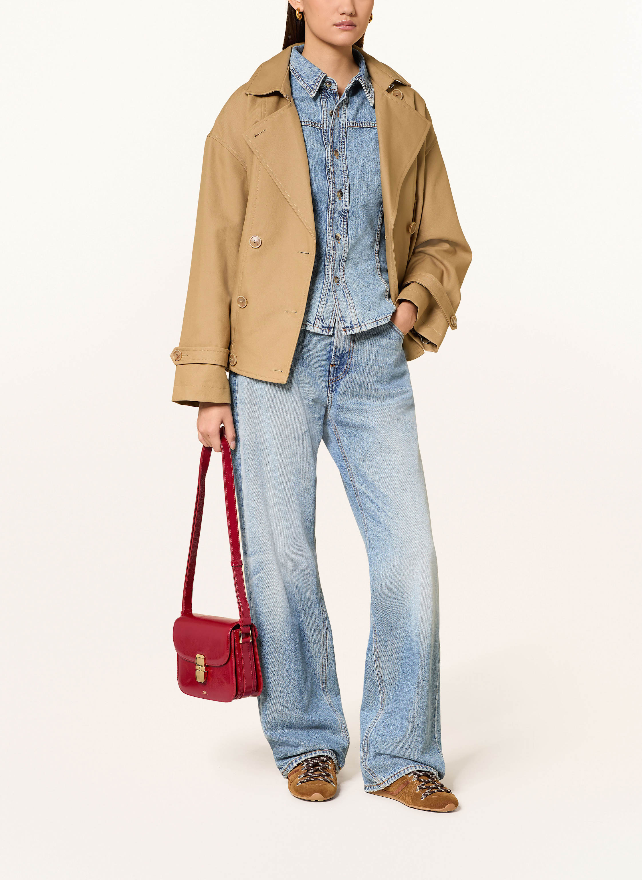 Thumbnail - A.P.C. Umhängetasche Grace Small rot