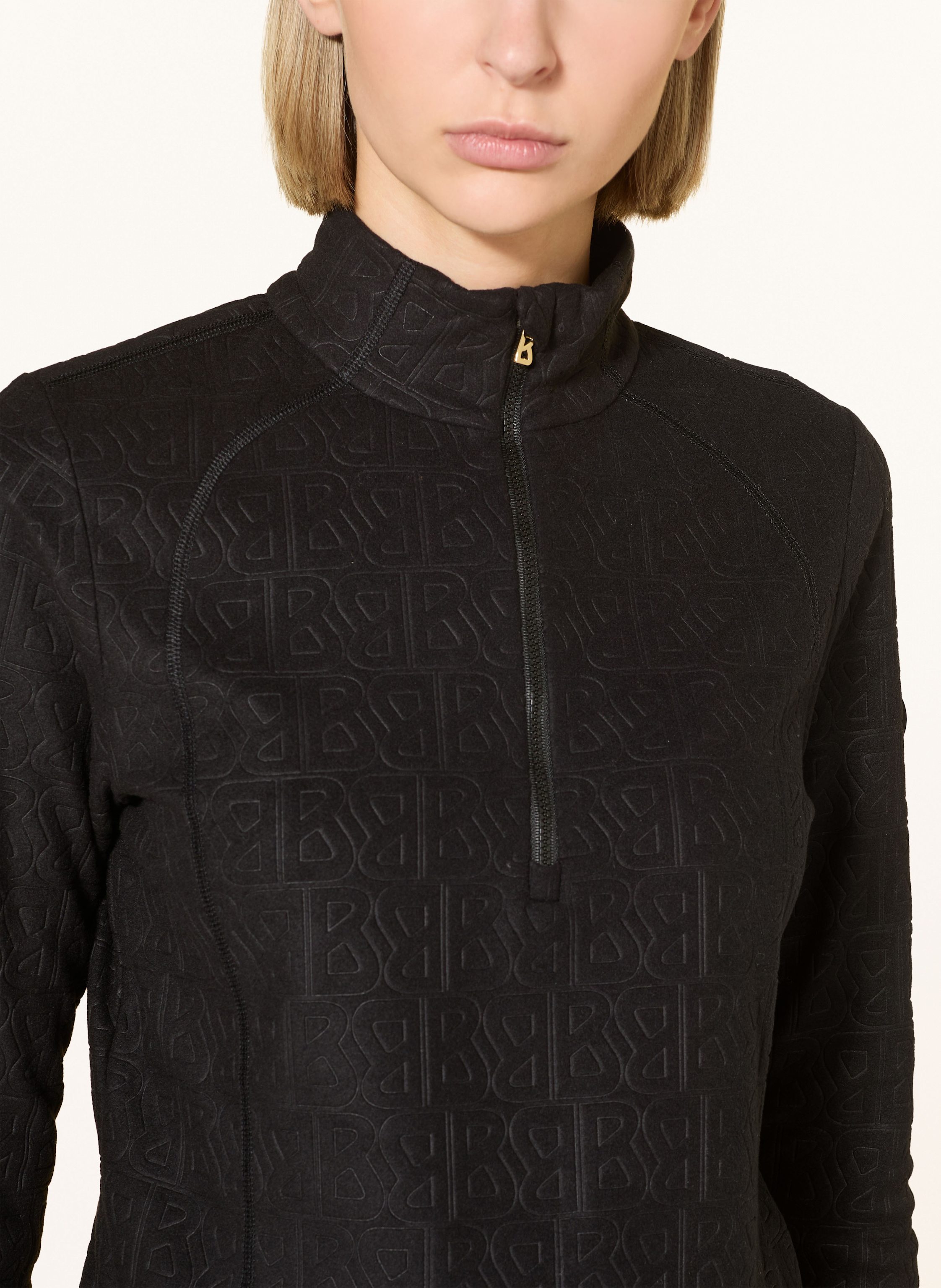 Thumbnail - Bogner Fleece-Troyer medita2 schwarz