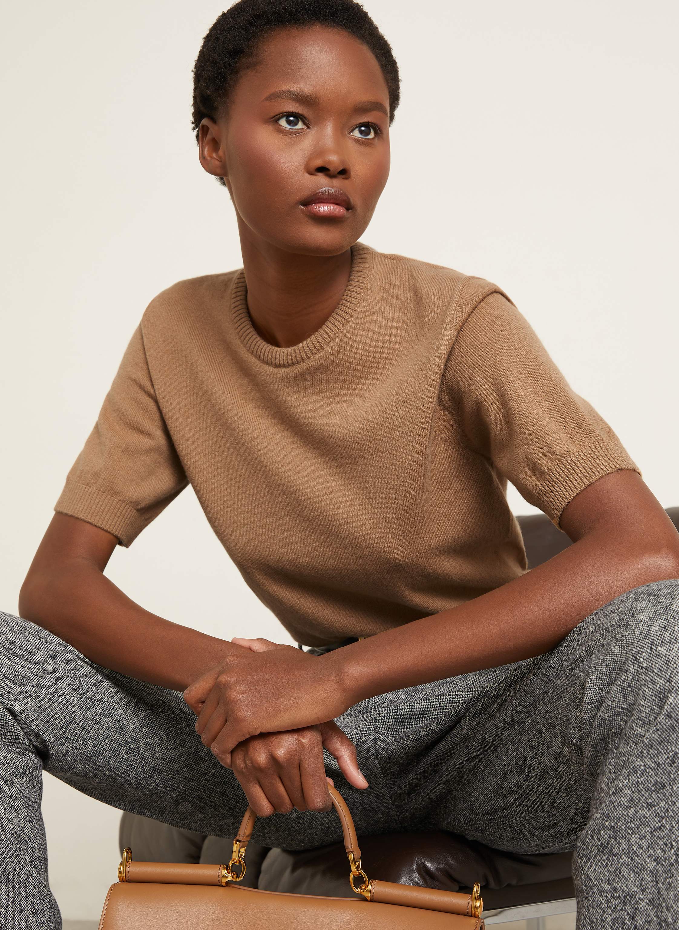 Thumbnail - Dolce & Gabbana Strickshirt Aus Cashmere braun