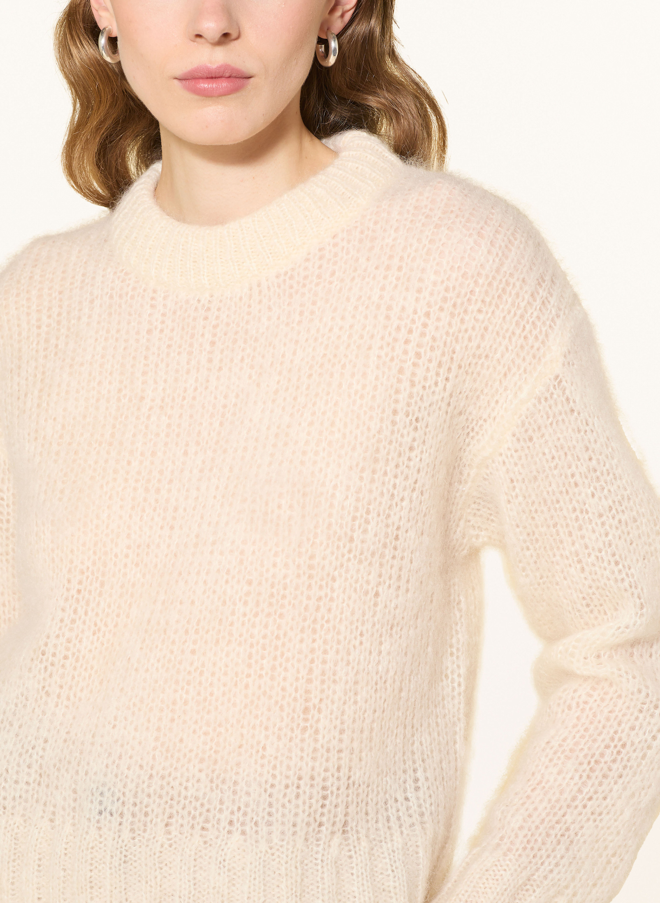 Thumbnail - Part Two Mohair-Pullover Sillepw weiss