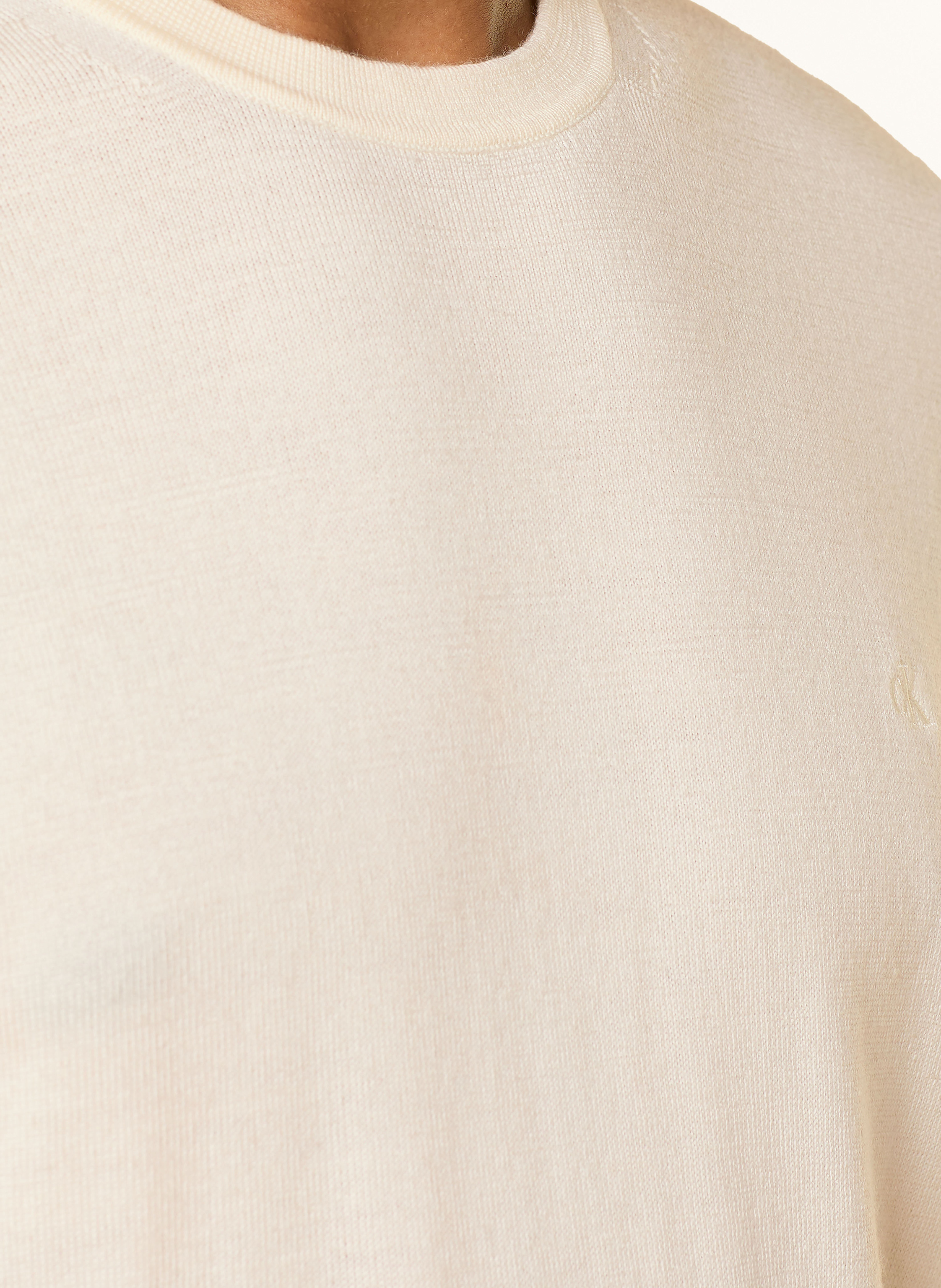Thumbnail - Calvin Klein Pullover Aus Merinowolle weiss