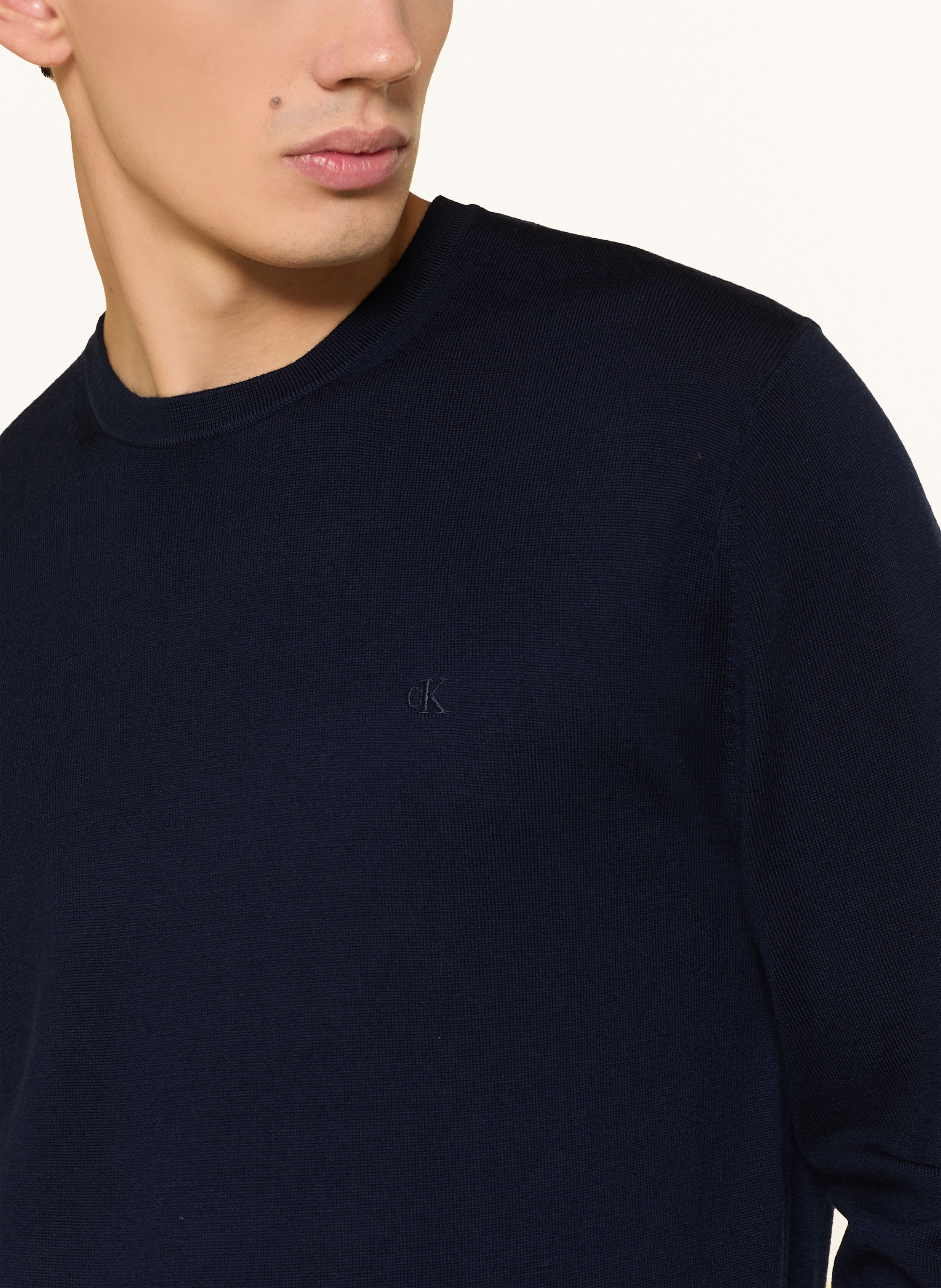 Thumbnail - Calvin Klein Pullover Aus Merinowolle blau