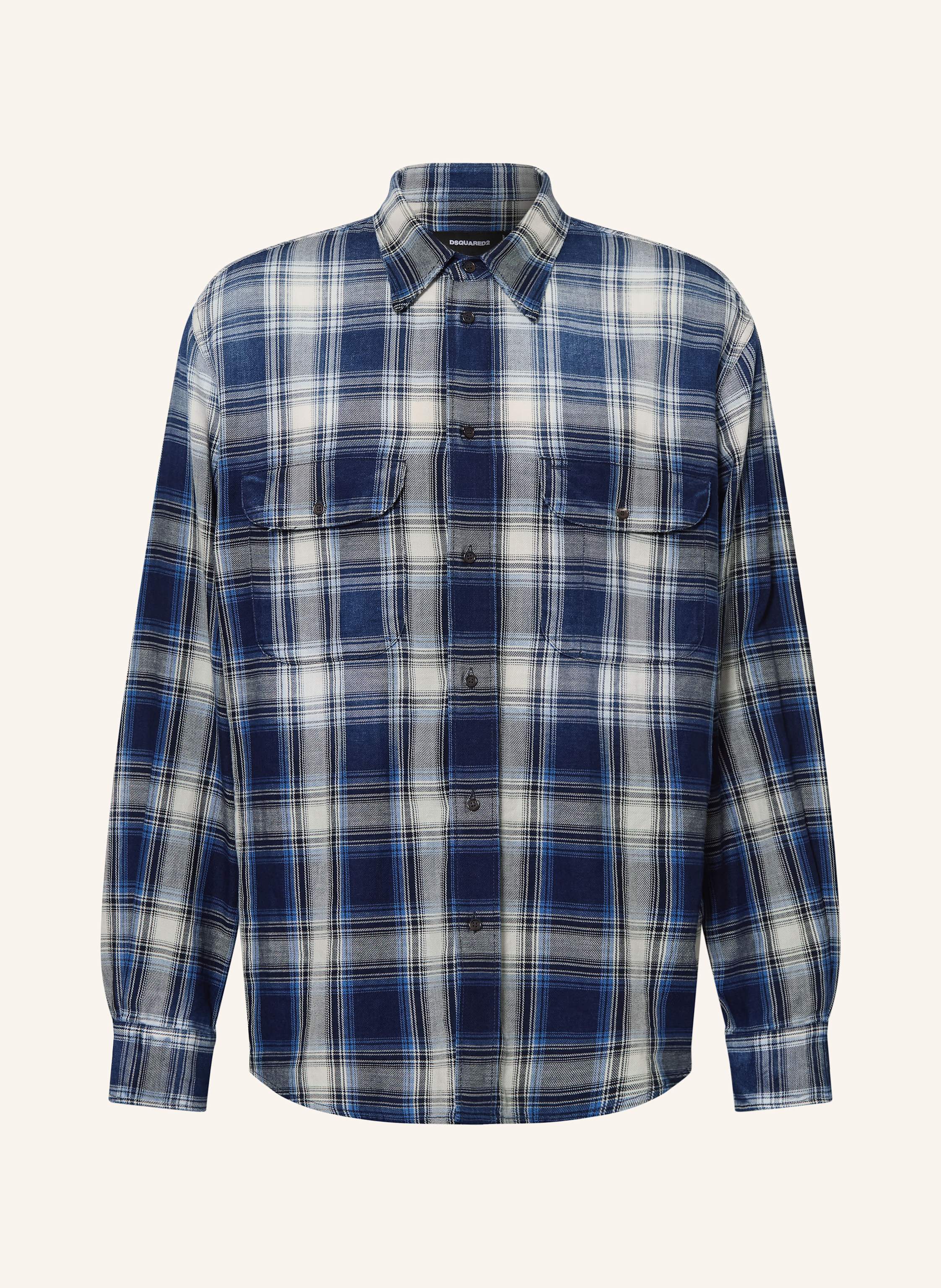 DSQUARED2 dsquared2 Hemd Comfort Fit blau in DUNKELBLAU / WEISS
