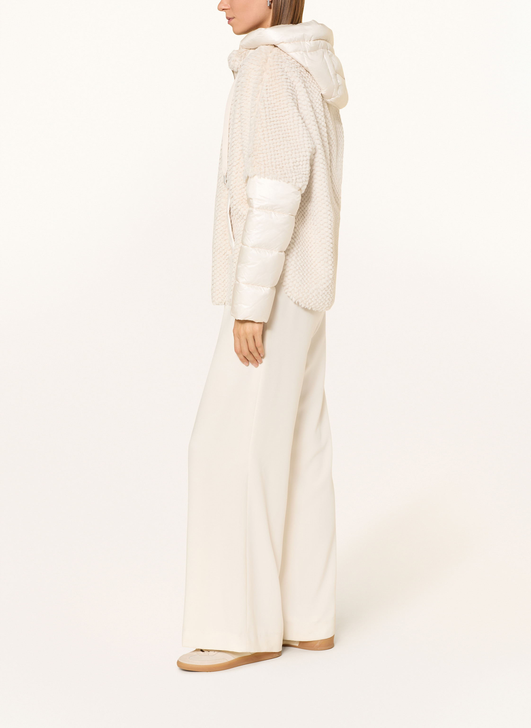 Thumbnail - Milestone Kunstpelz-Jacke Mswega Im Materialmix beige