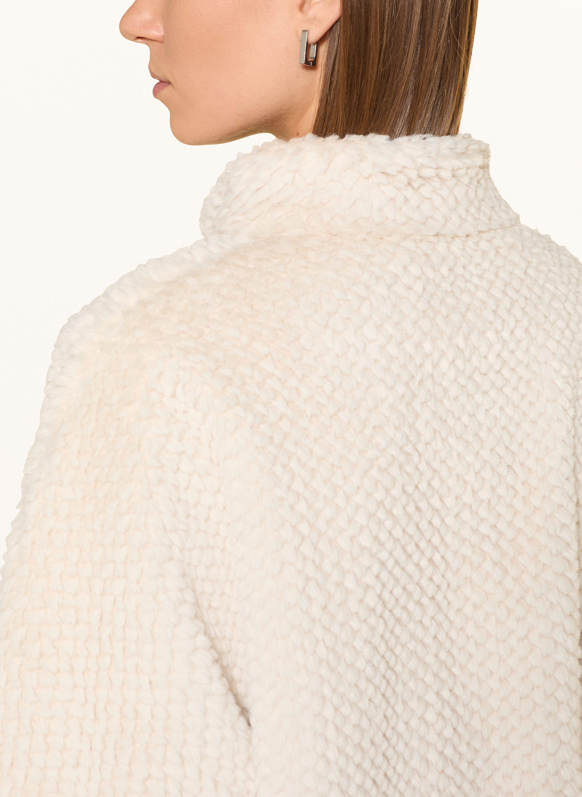 Thumbnail - Milestone Kunstpelz-Jacke Mswega Im Materialmix beige