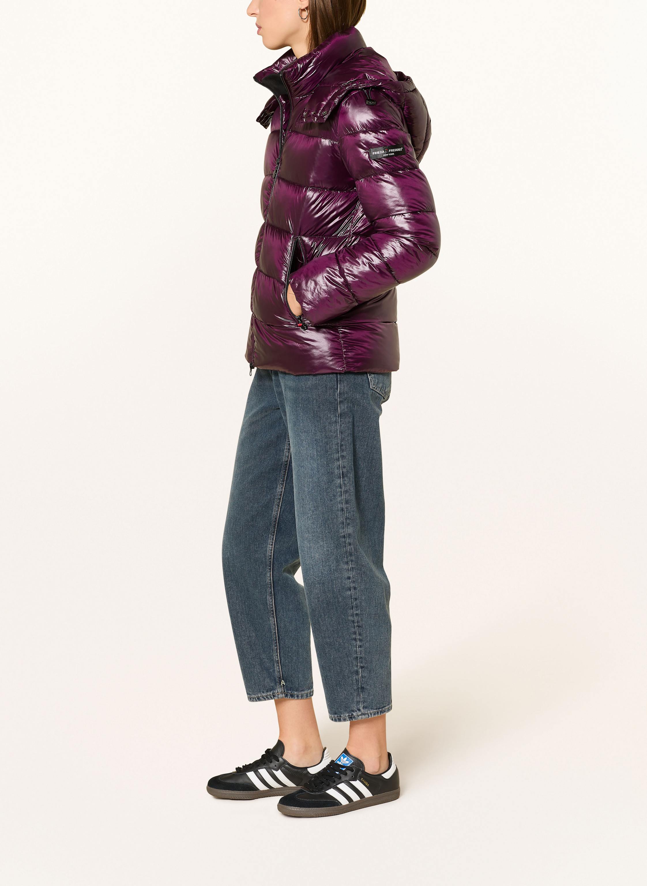 Thumbnail - Frieda & Freddies Steppjacke Anny Mit Abnehmbarer Kapuze rot