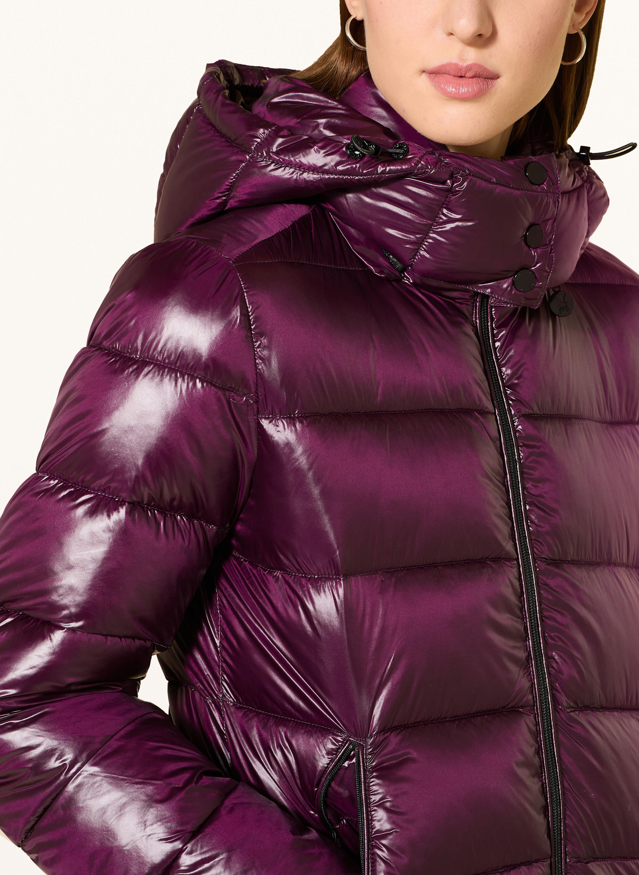 Thumbnail - Frieda & Freddies Steppjacke Anny Mit Abnehmbarer Kapuze rot