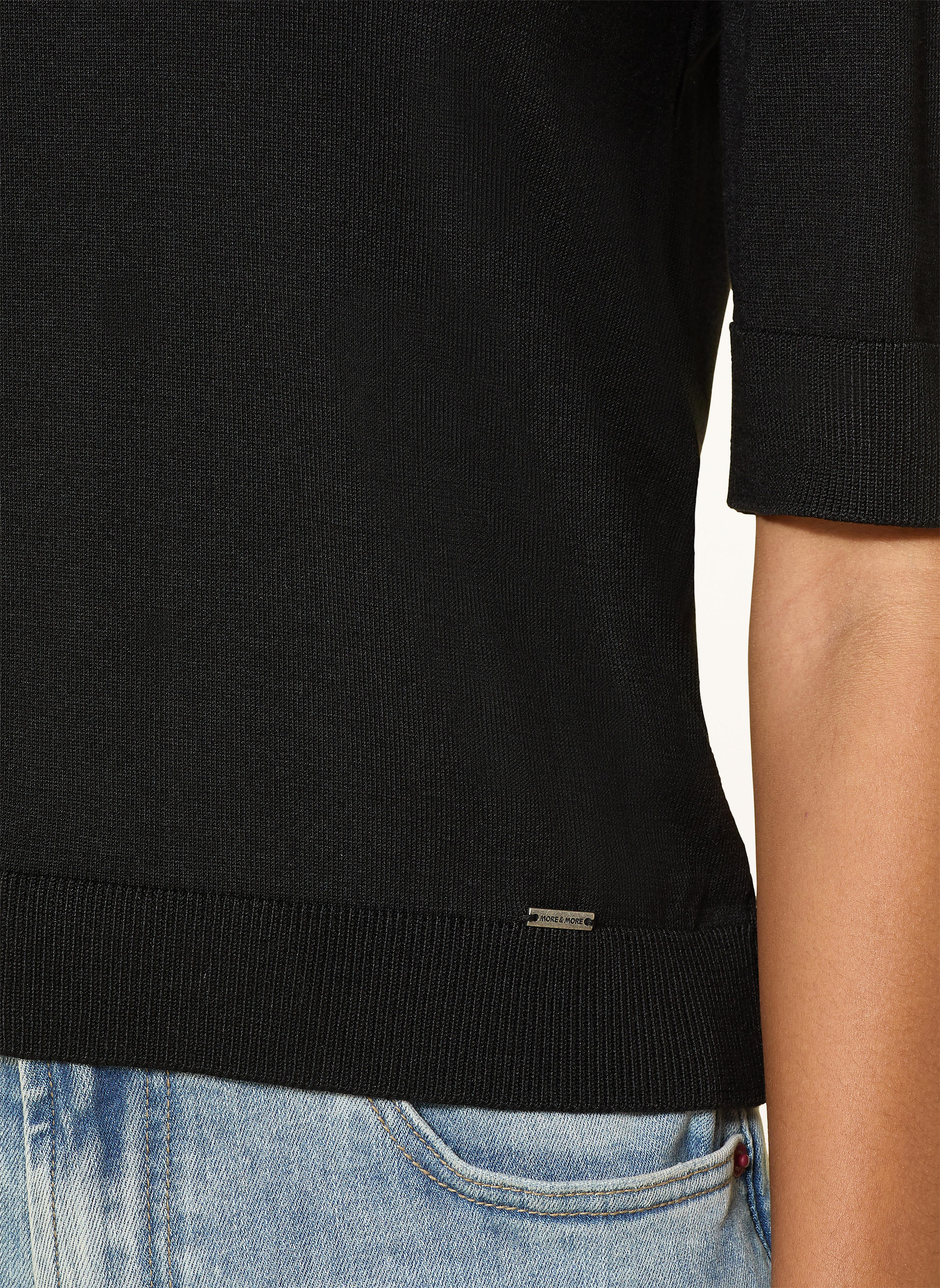 Thumbnail - More & More Strickshirt schwarz