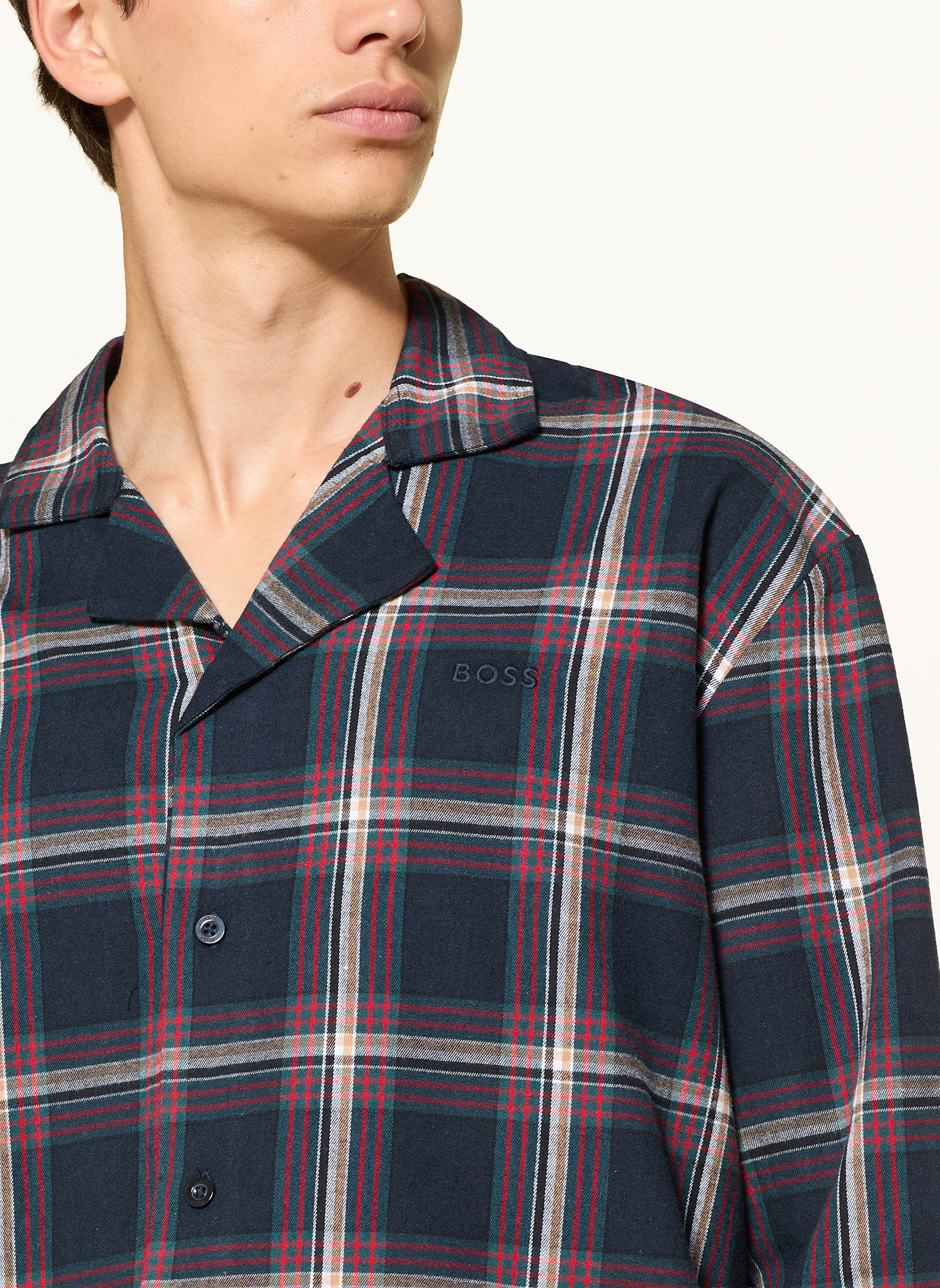 Thumbnail - Boss Schlafanzug Holiday blau