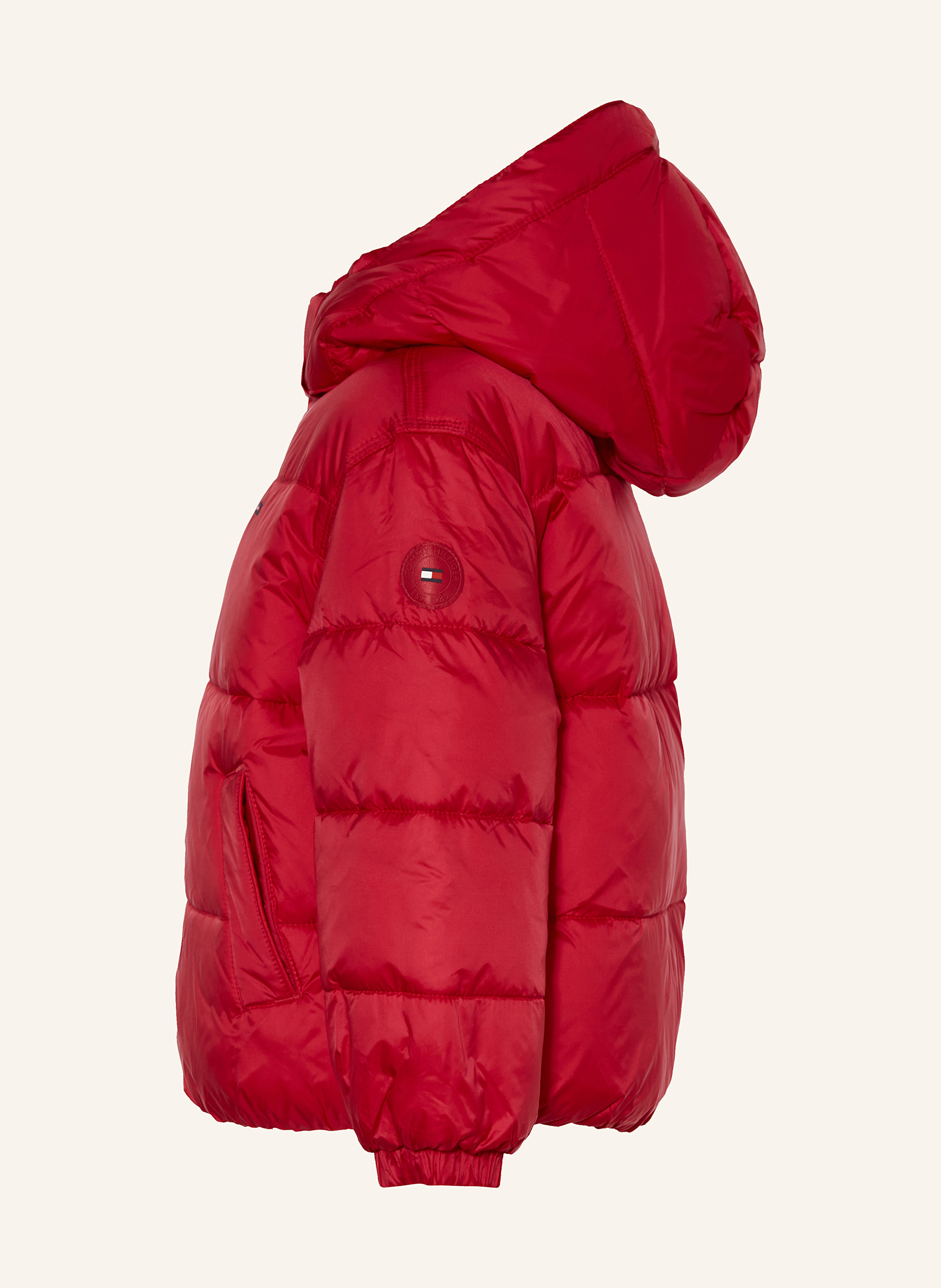 Thumbnail - Tommy Hilfiger Steppjacke Mit Abnehmbarer Kapuze rot