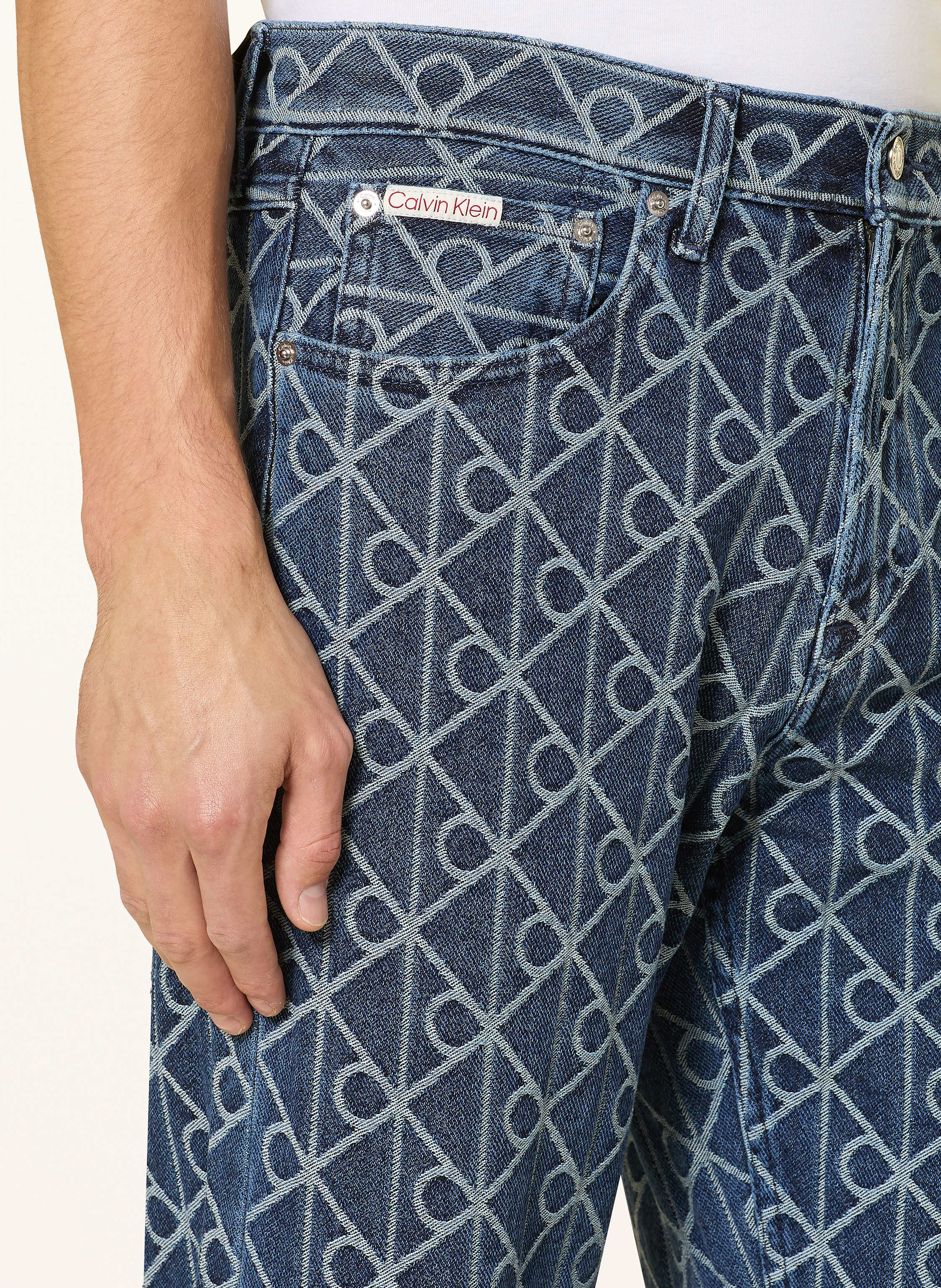 Thumbnail - Calvin Klein Jeans Jeans 90s Straight Straight Fit blau