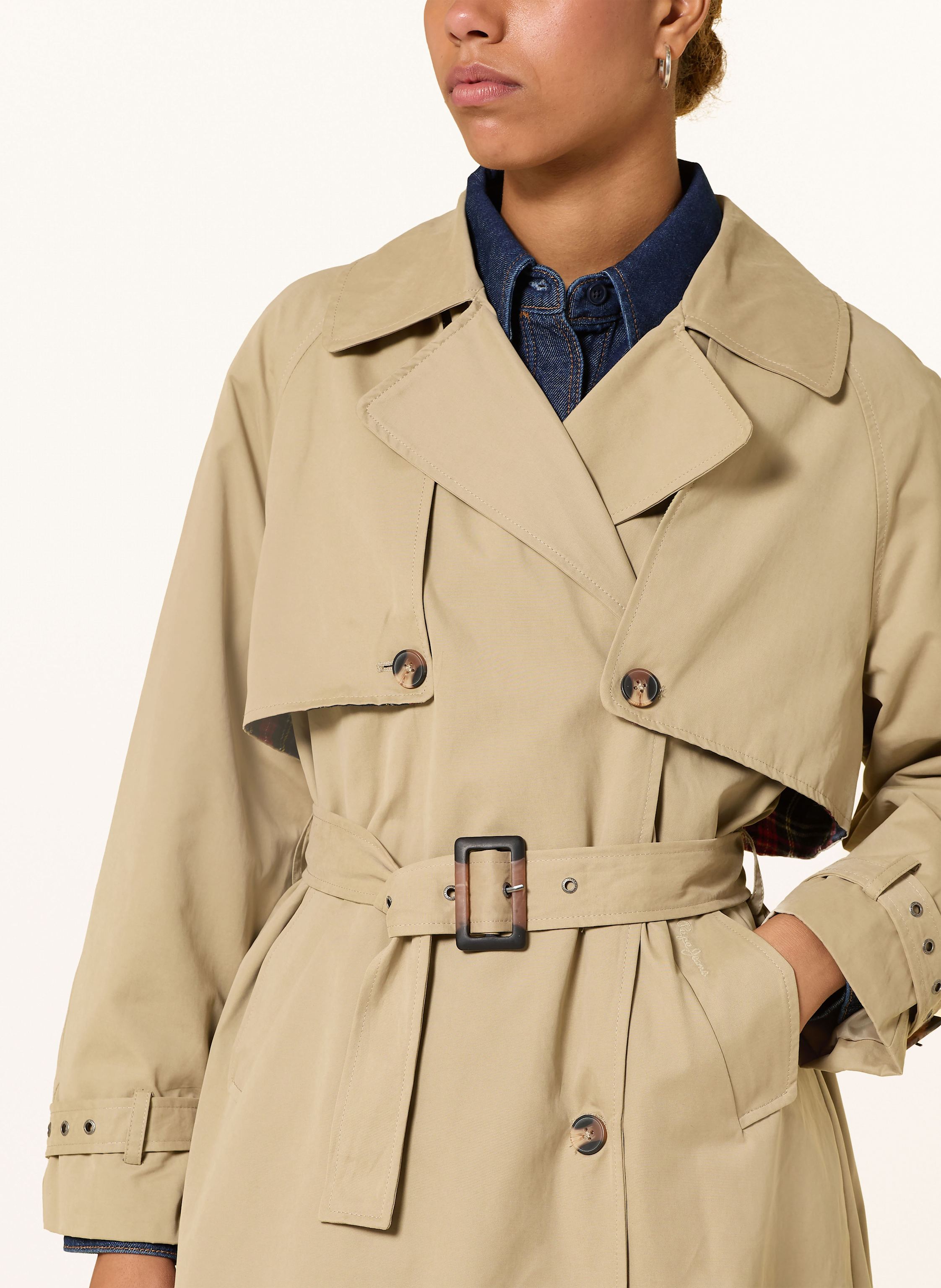 Thumbnail - Pepe Jeans Trenchcoat Sofia beige
