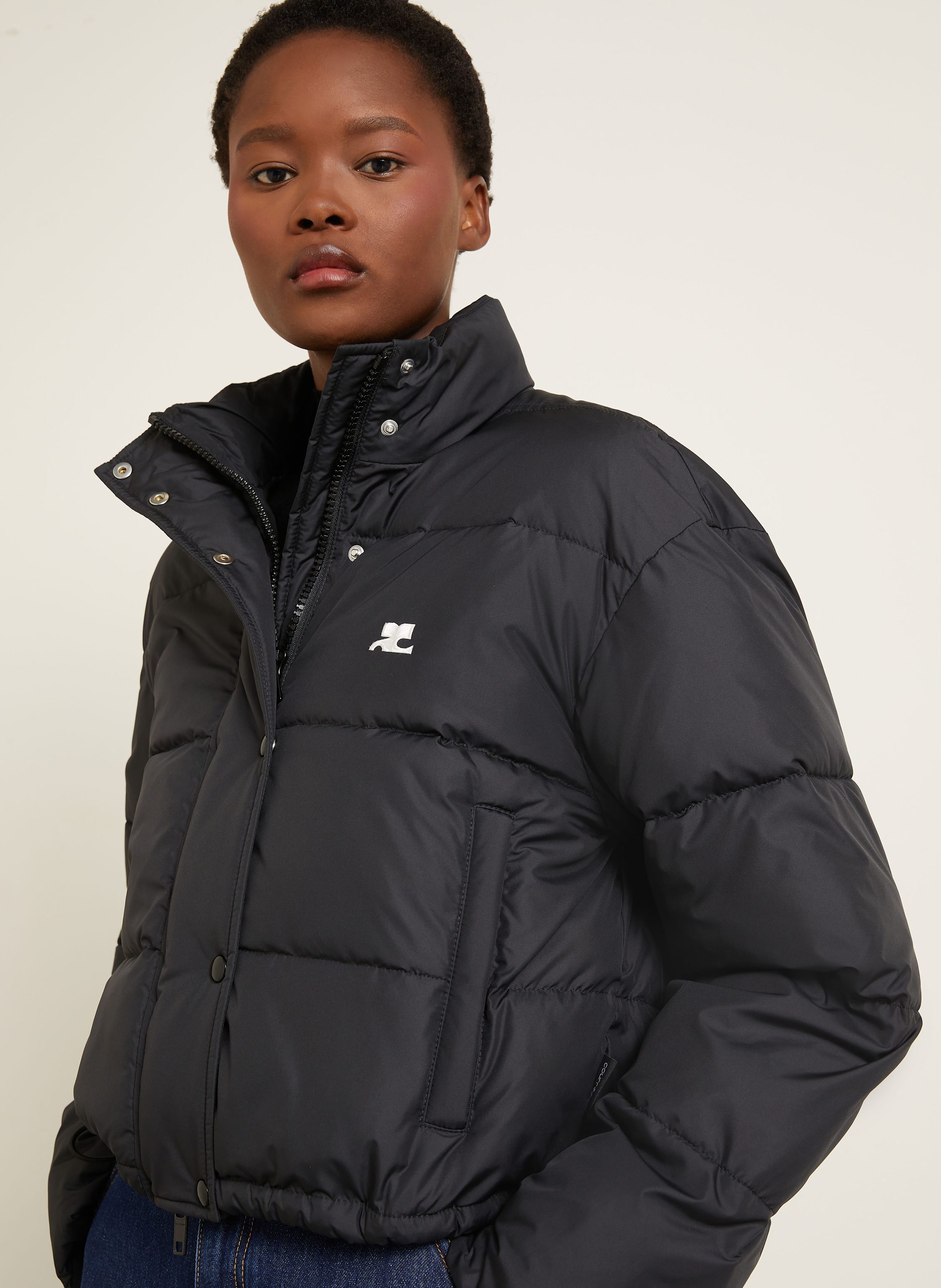 Thumbnail - Courrèges Steppjacke schwarz