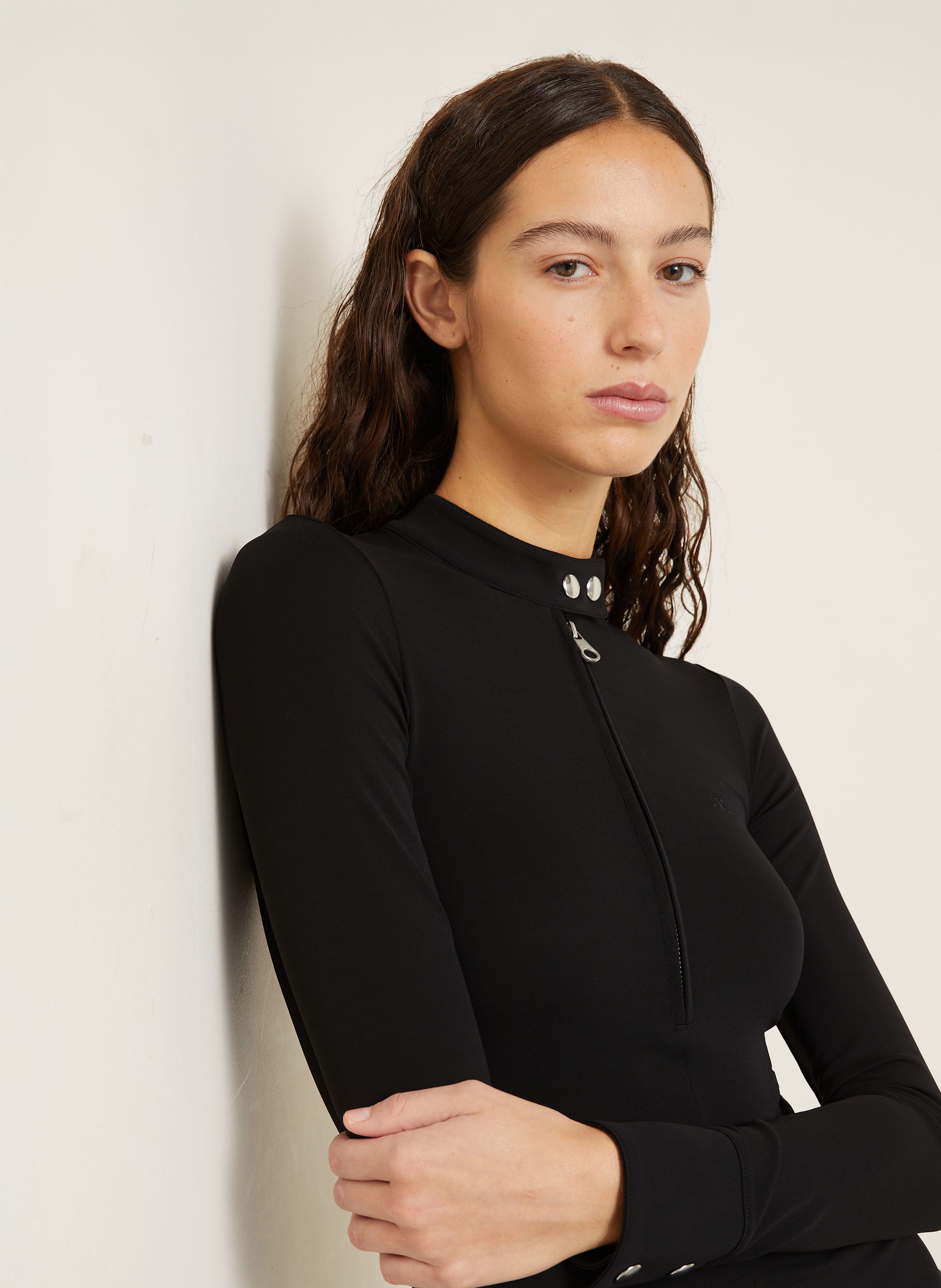 Thumbnail - Courrèges Jerseykleid schwarz