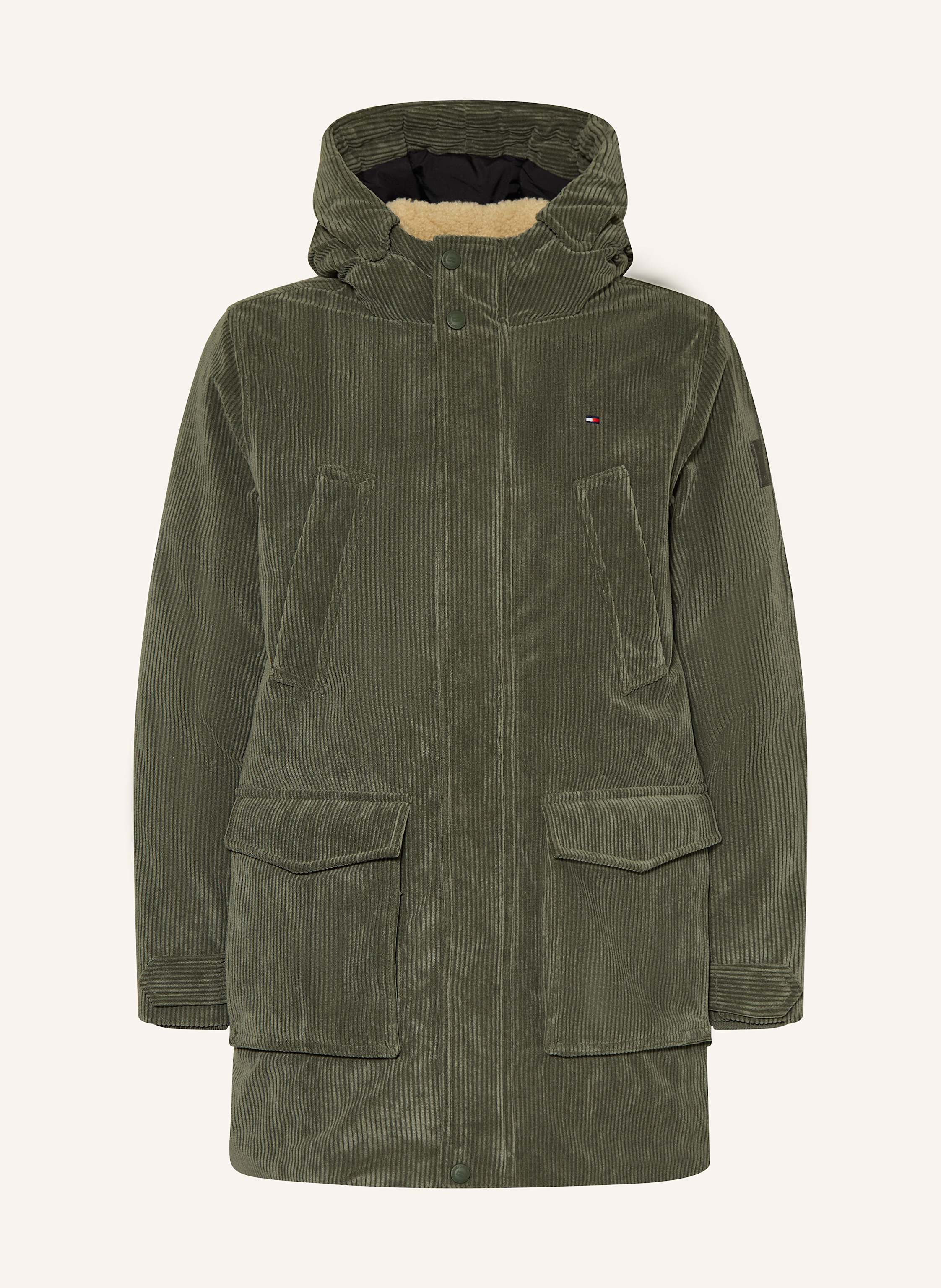 Tommy Hilfiger Cordparka gruen