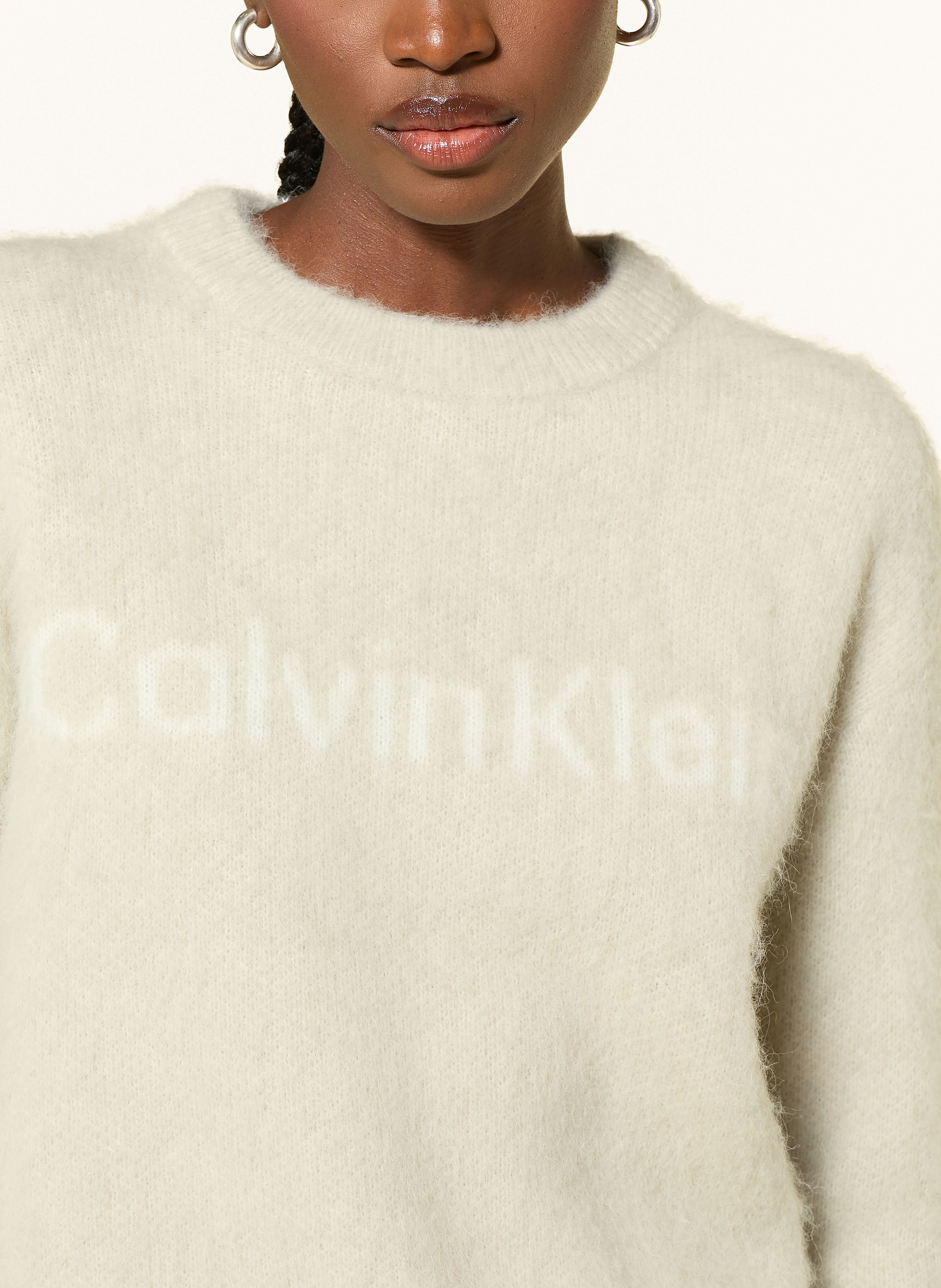 Thumbnail - Calvin Klein Pullover Mit Alpaka beige