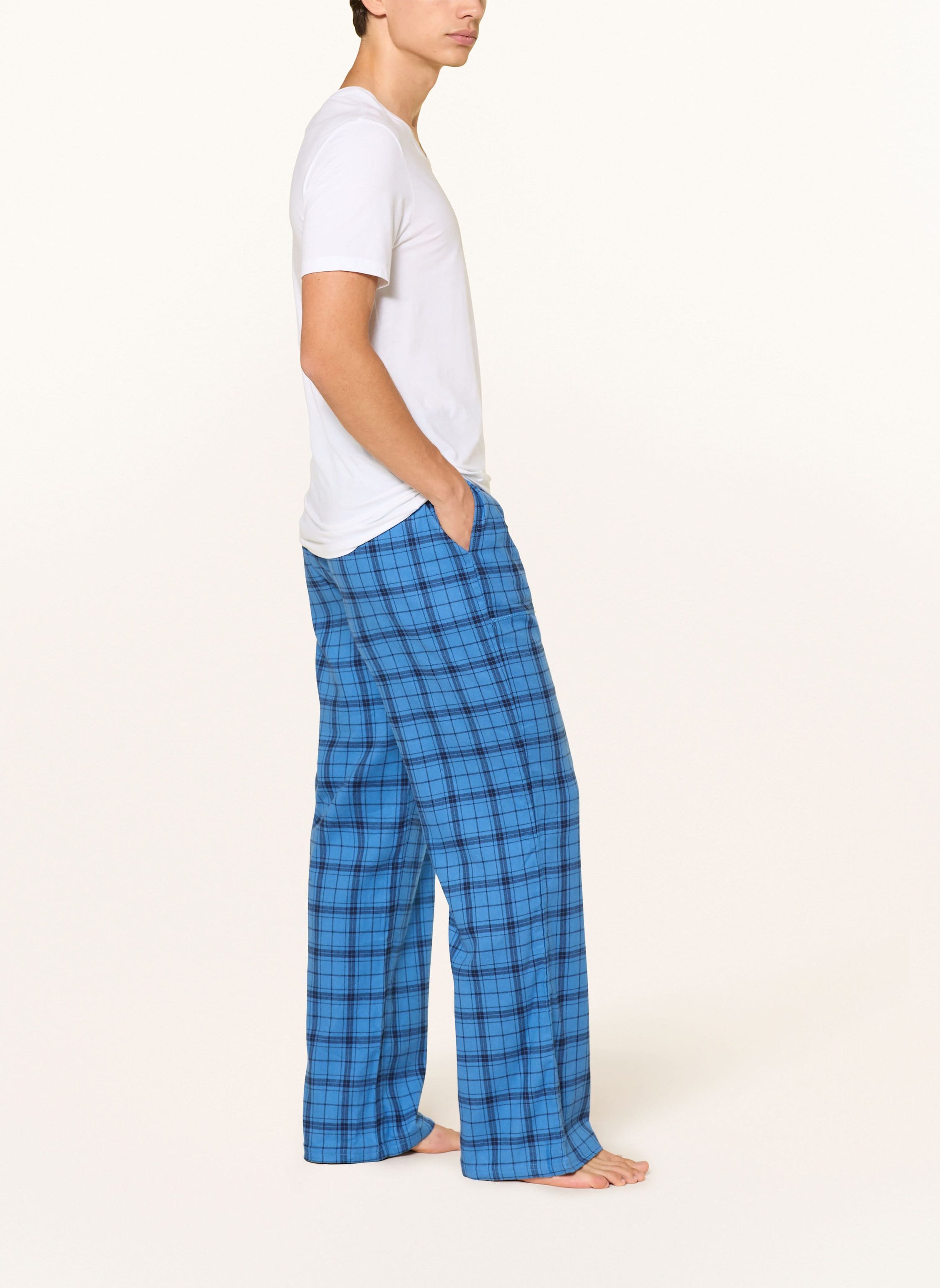 Thumbnail - Tommy Hilfiger Schlafhose Aus Flanell blau