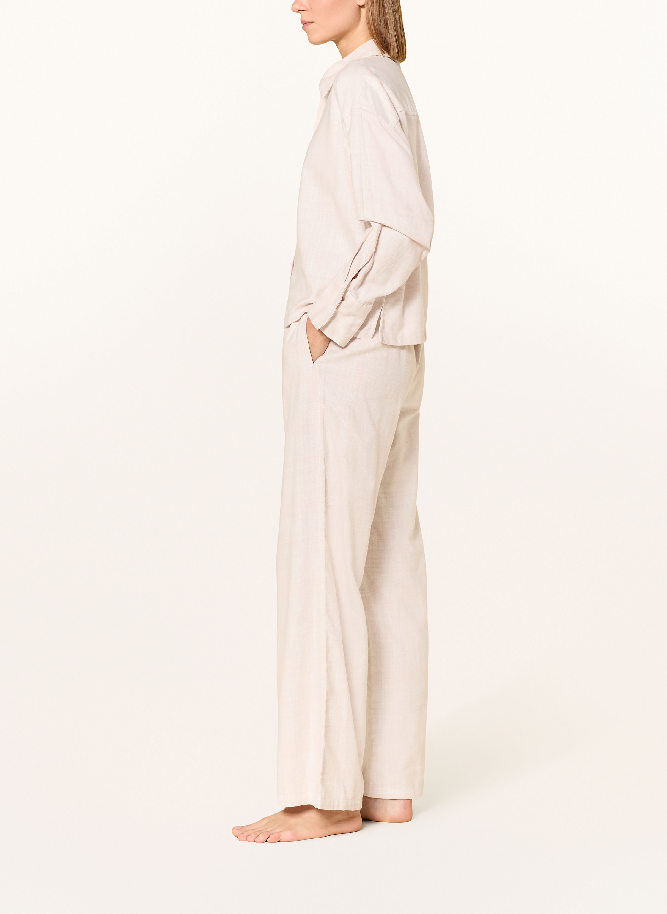 Thumbnail - Calvin Klein Schlafhose Flannel Sleep Aus Flanell beige