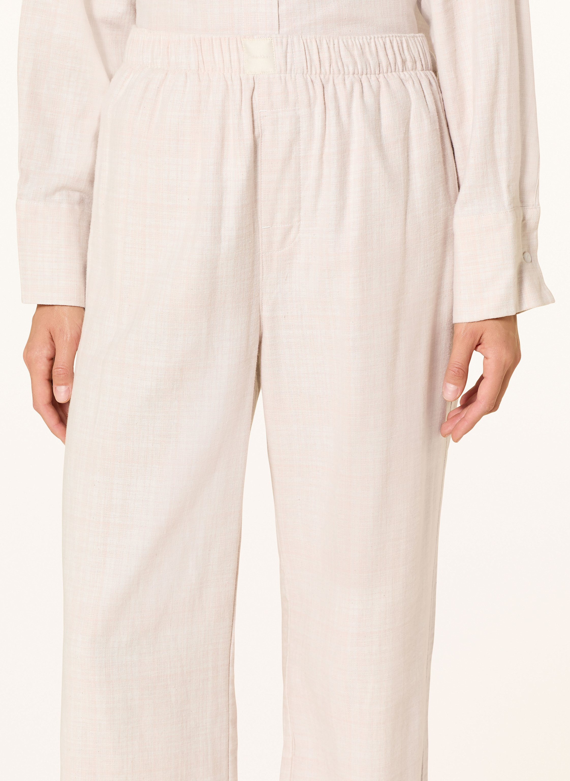 Thumbnail - Calvin Klein Schlafhose Flannel Sleep Aus Flanell beige