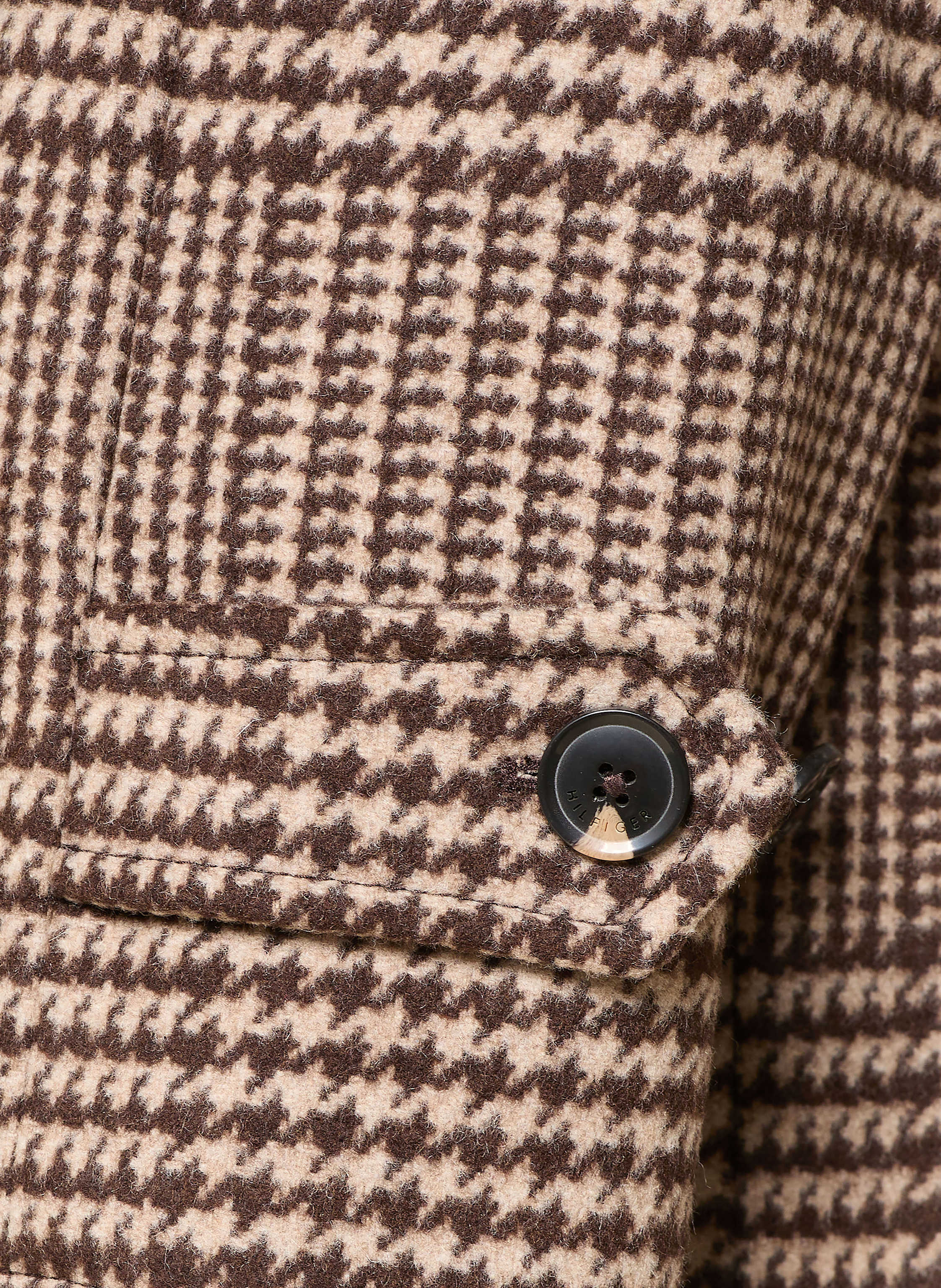 Thumbnail - Tommy Hilfiger Wollmantel braun