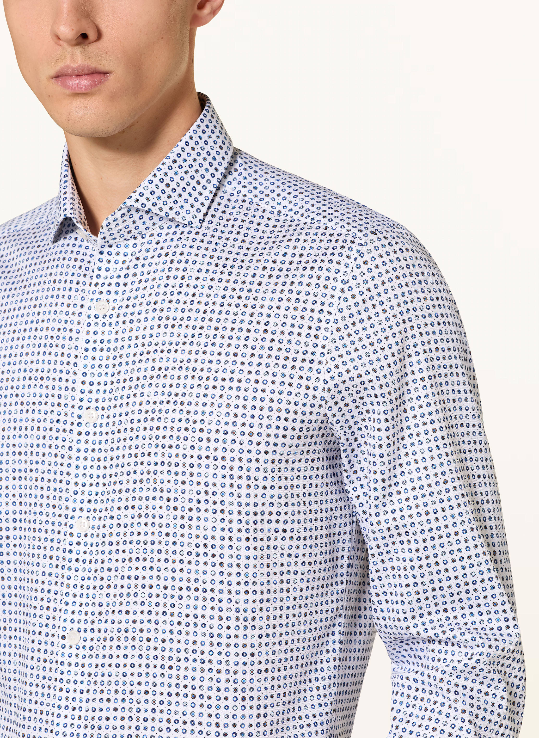 Thumbnail - Olymp Hemd Level Five Body Fit Mit Extralangem Arm blau