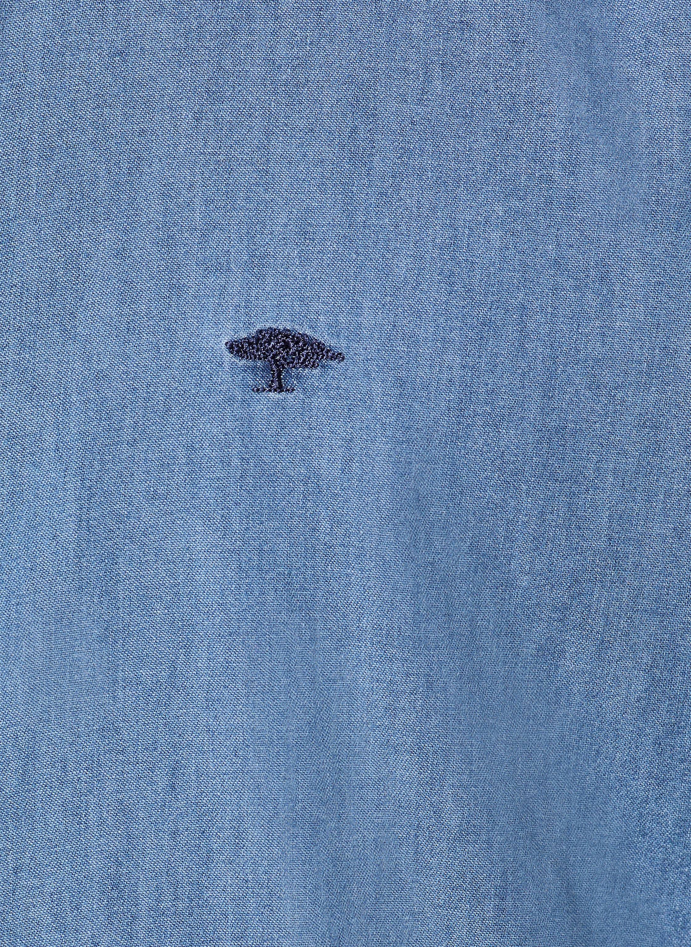 Thumbnail - Fynch-Hatton Hemd Regular Fit In Jeansoptik blau