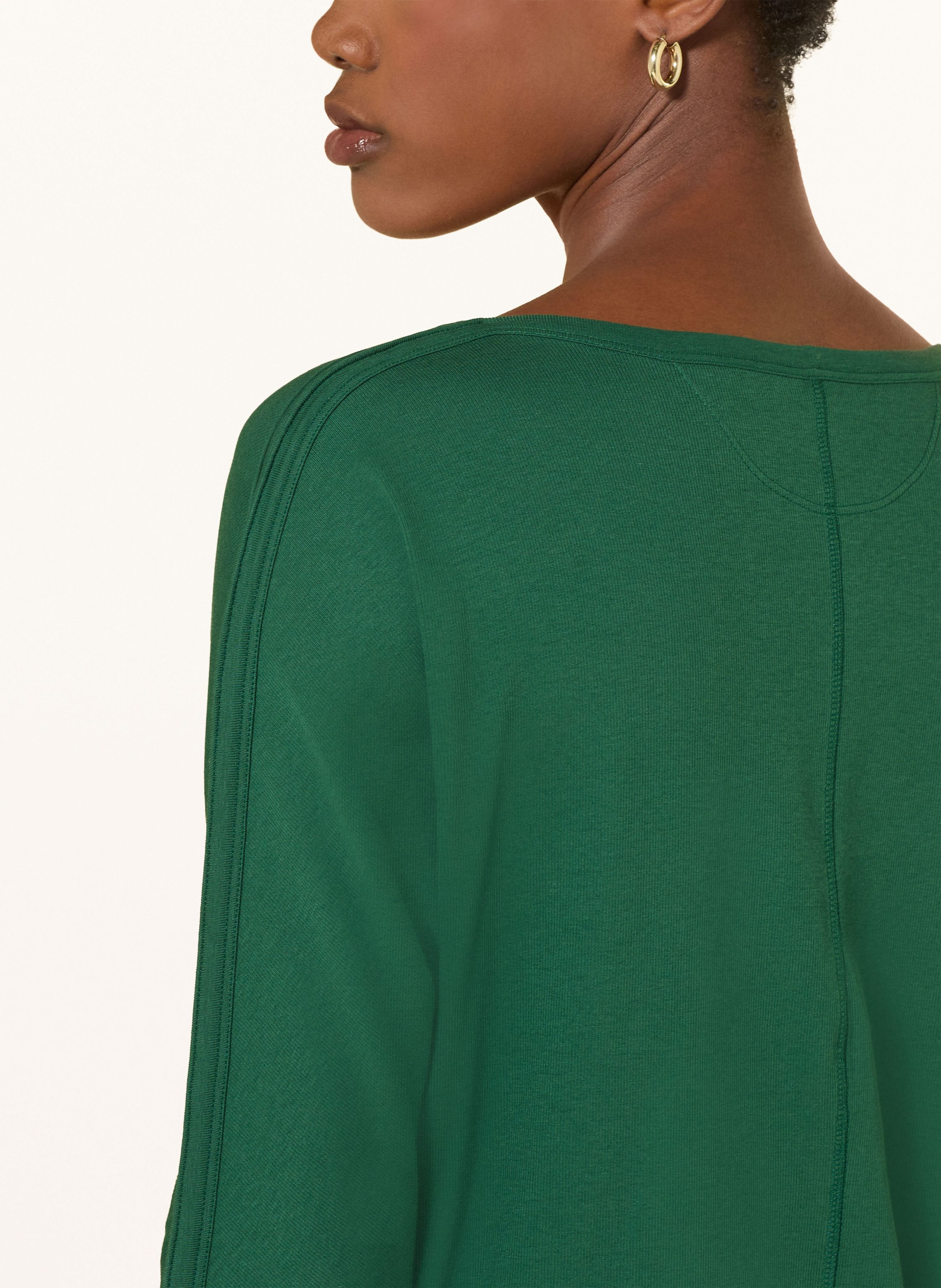 Thumbnail - Marc Cain Shirt Mit Galonstreifen Und 3/4-Arm gruen