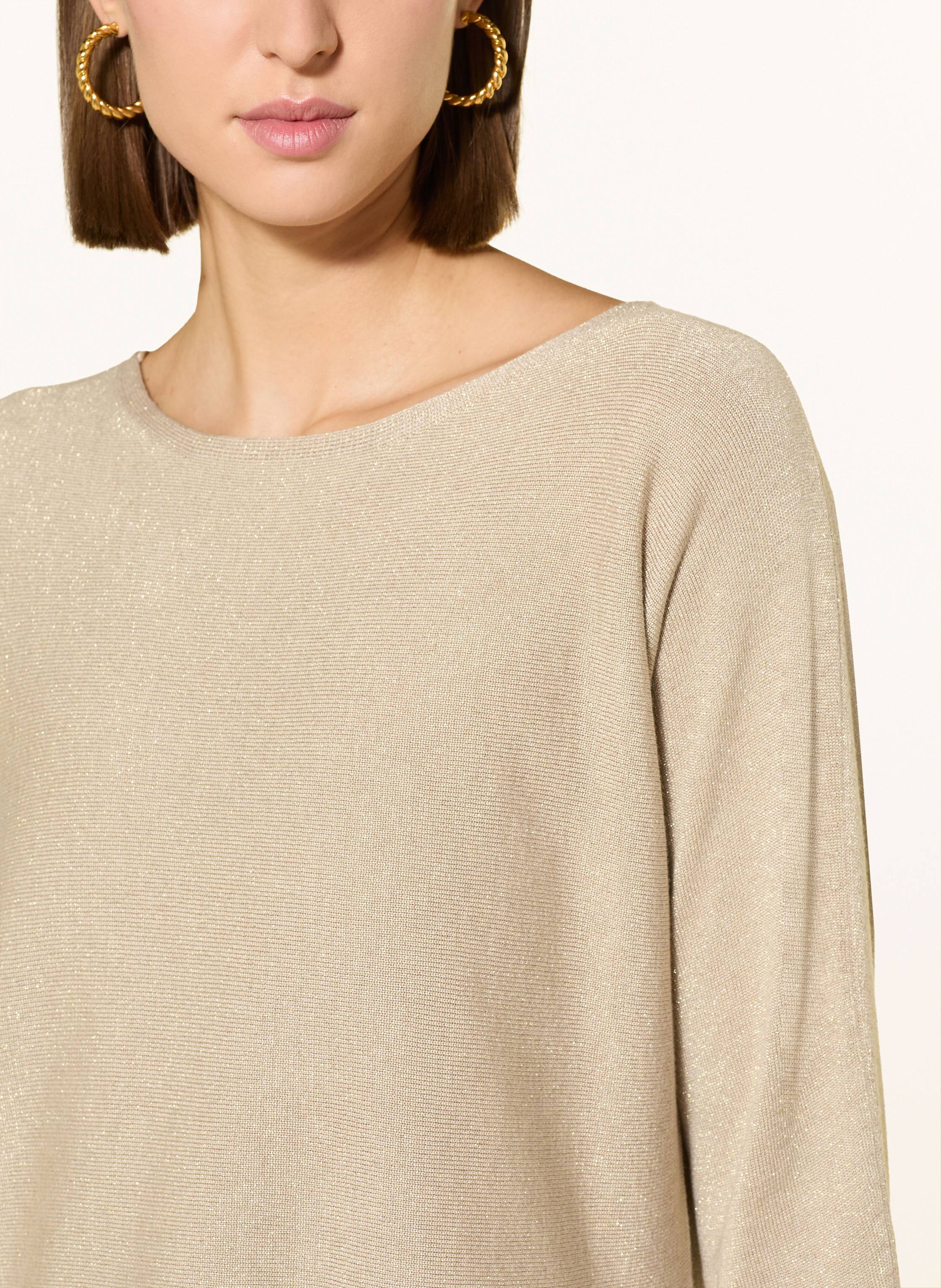 Thumbnail - S.Oliver Black Label Pullover Mit Glitzergarn gold