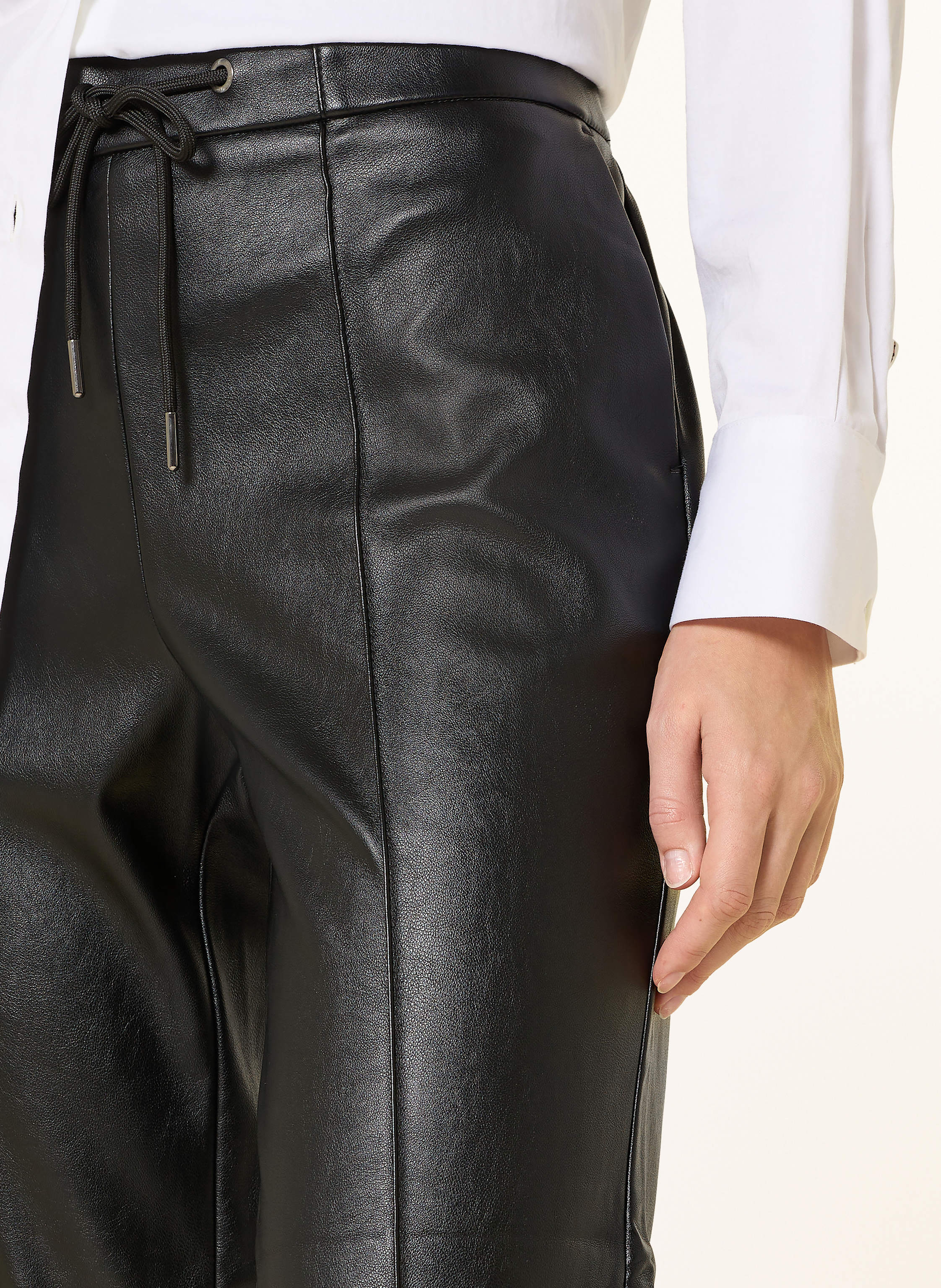Thumbnail - S.Oliver Black Label Hose In Lederoptik schwarz