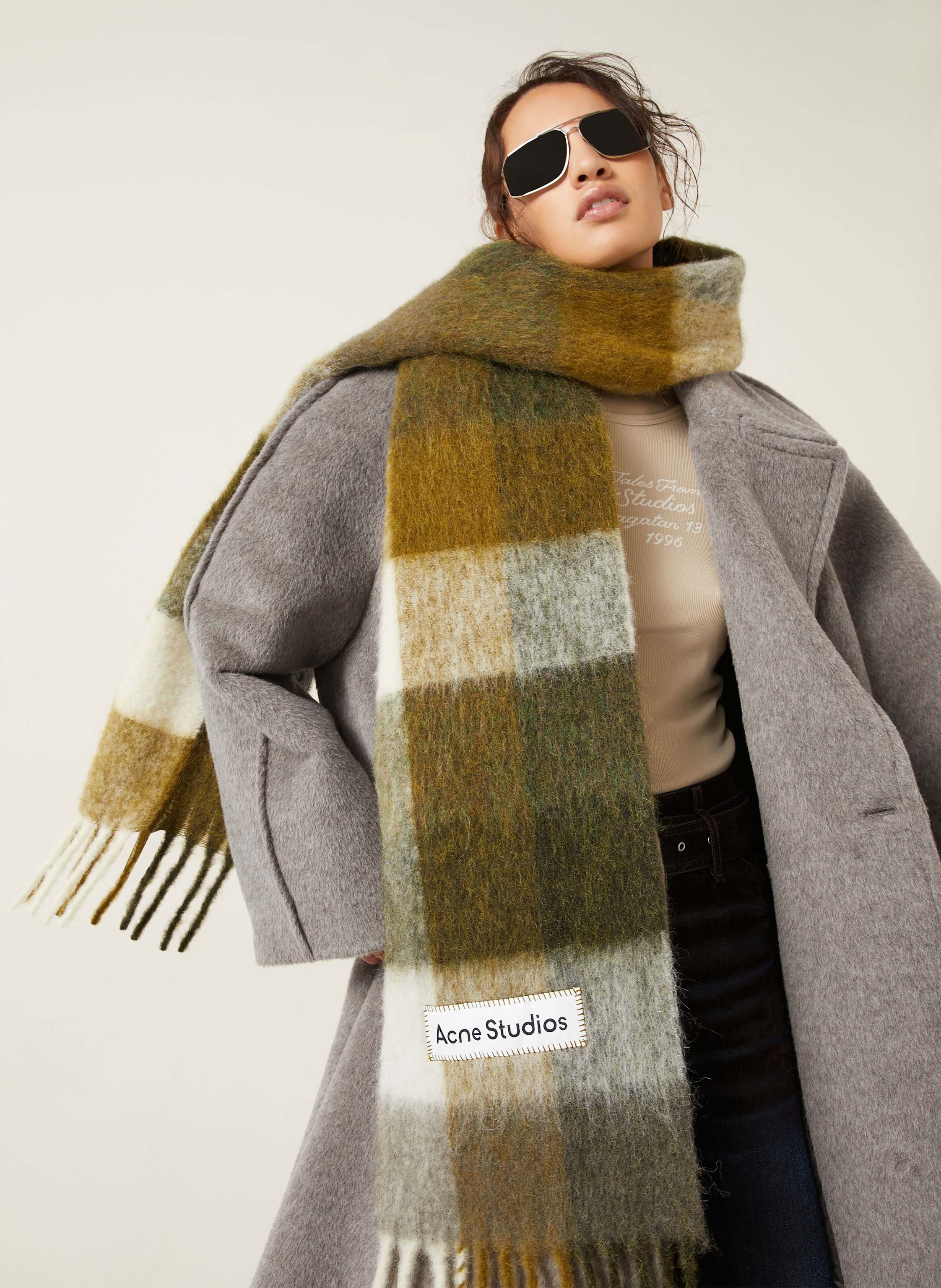 Thumbnail - Acne Studios Cabanmantel Mit Alpaka grau