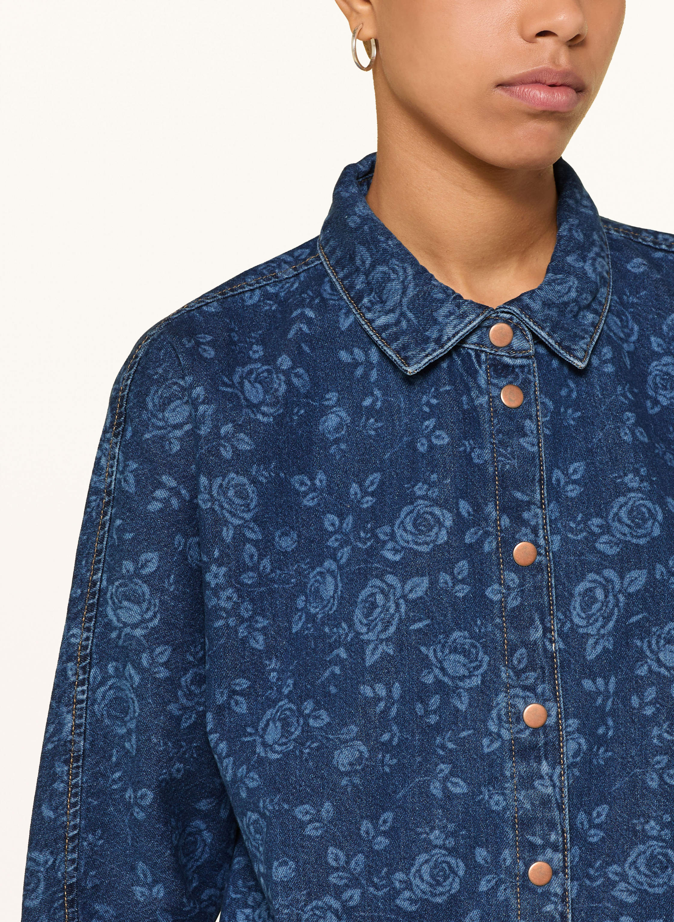 Thumbnail - Only Jeansbluse Mit 3/4-Arm blau