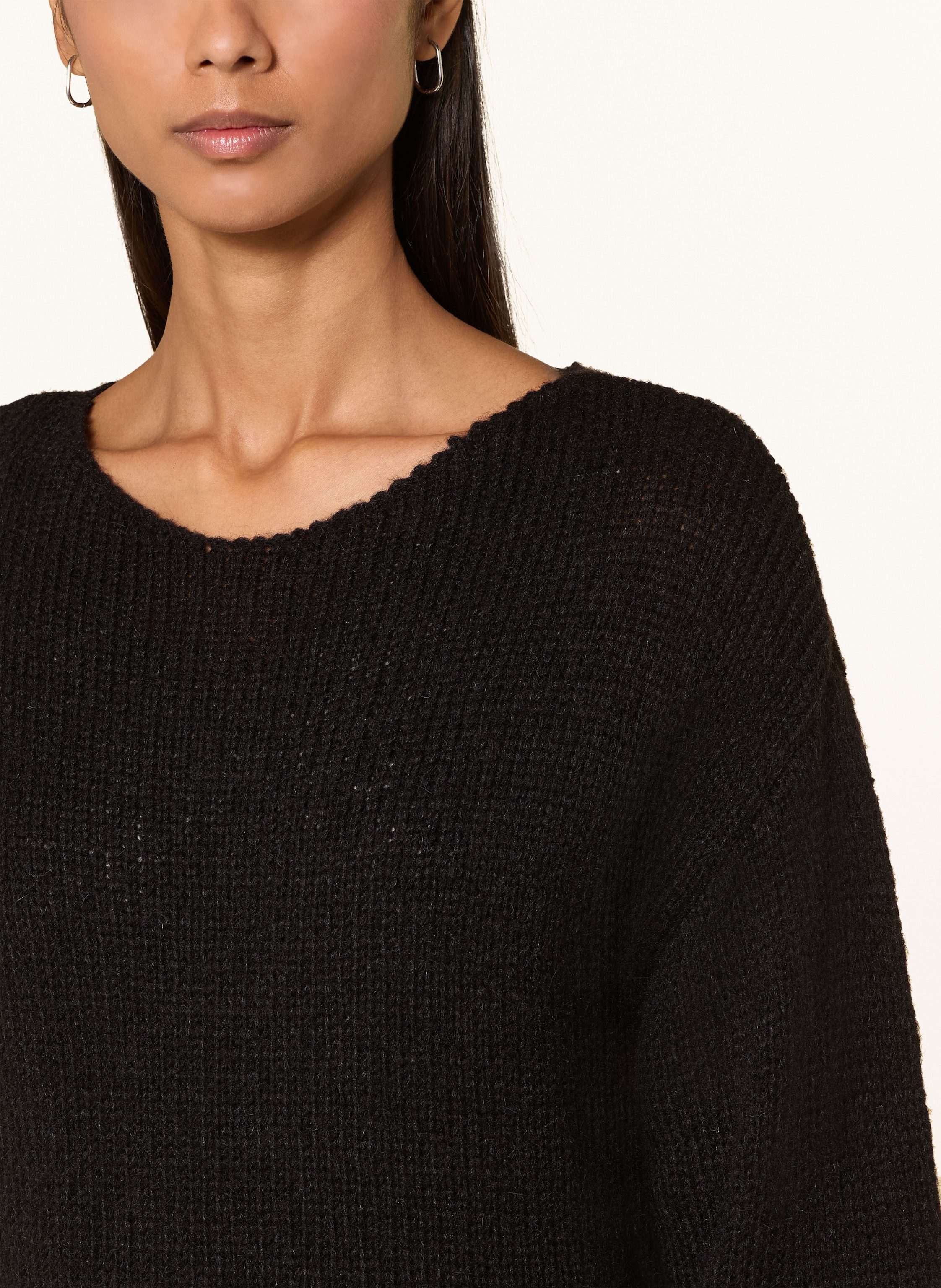 Thumbnail - Robe Légère Set: Satinkleid Und Pullover schwarz